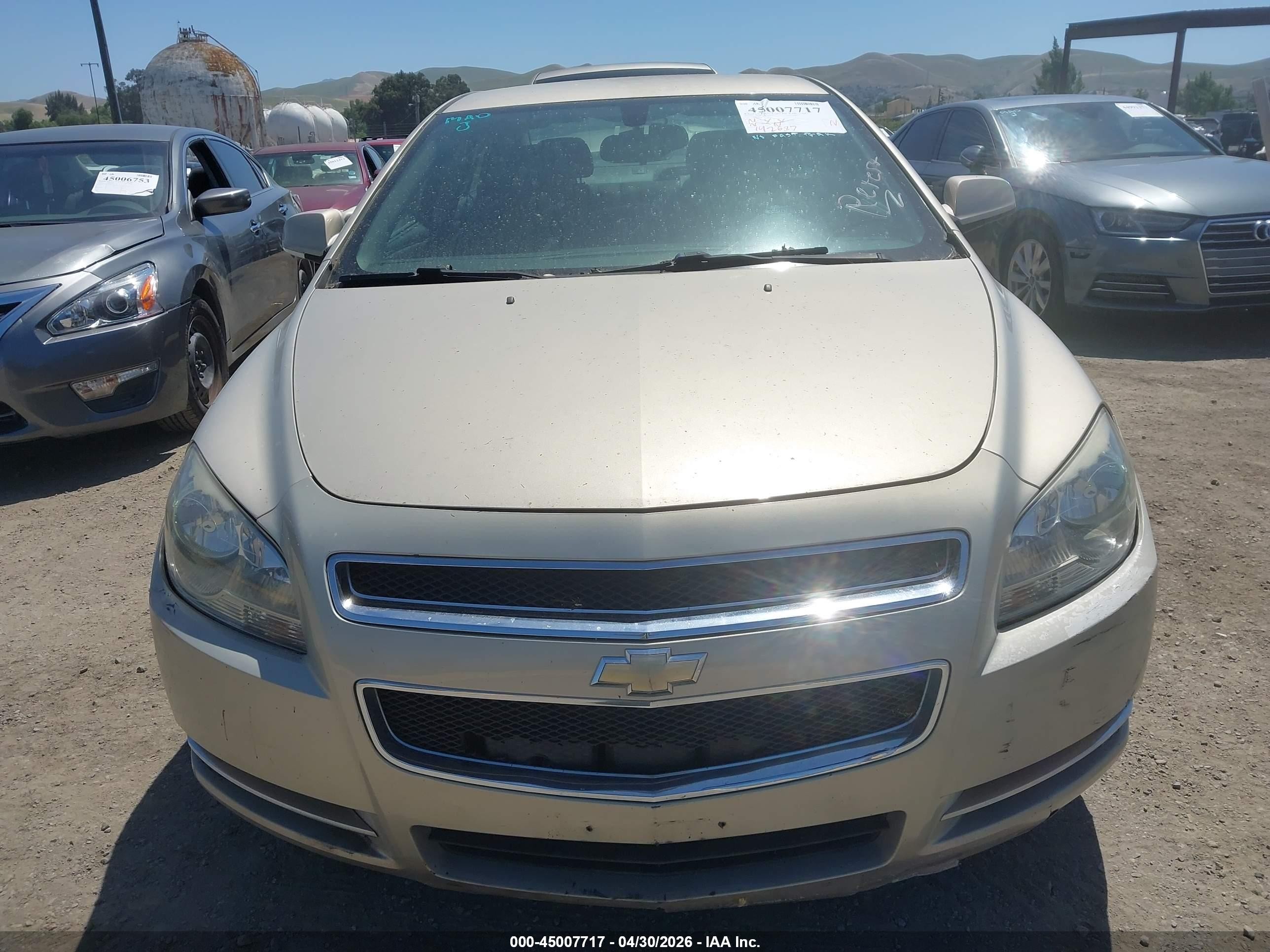 2012 Chevrolet Malibu 1lt Beige vin: 1G1ZC5E09CF264414