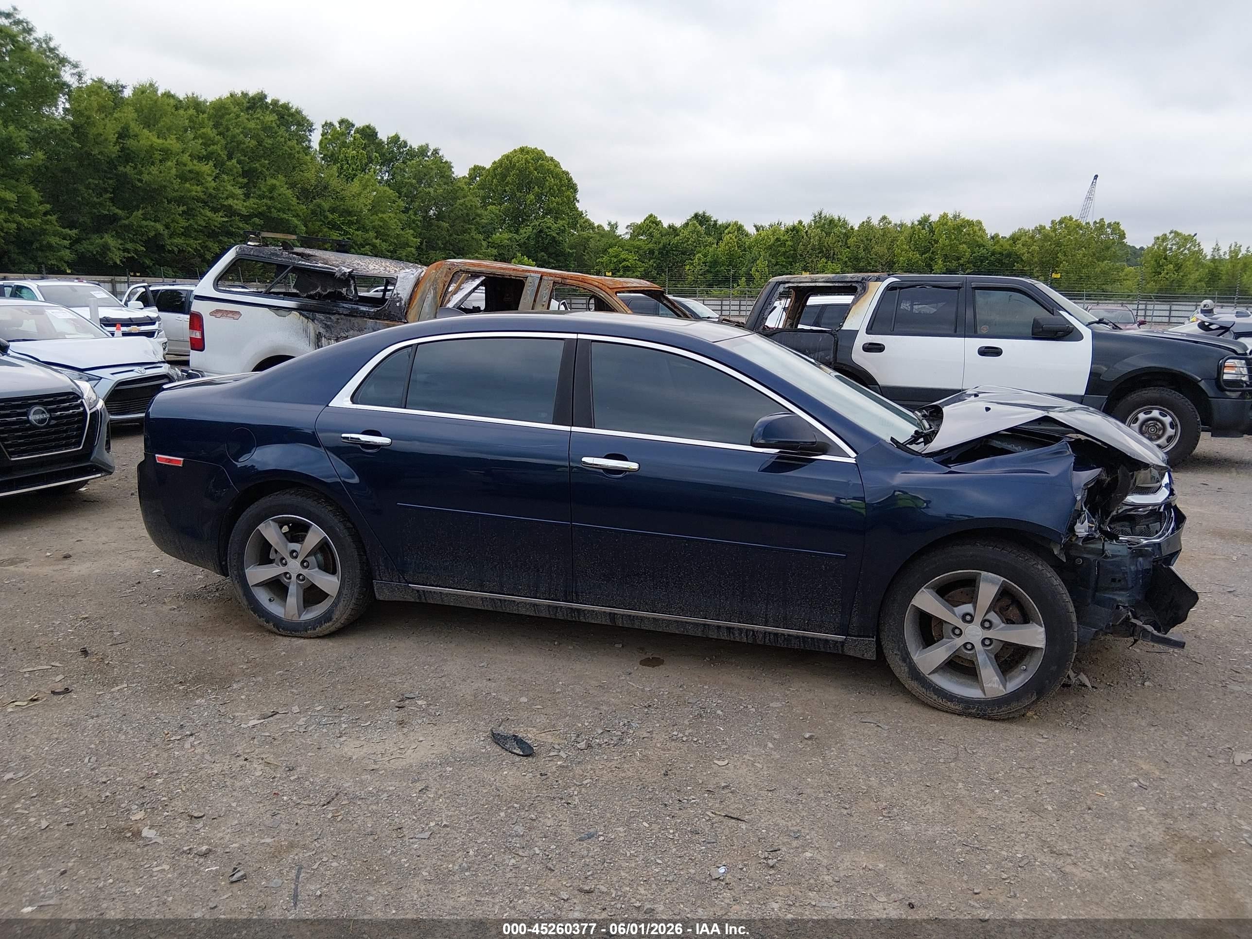 2012 Chevrolet Malibu 1lt Blue vin: 1G1ZC5E09CF299308