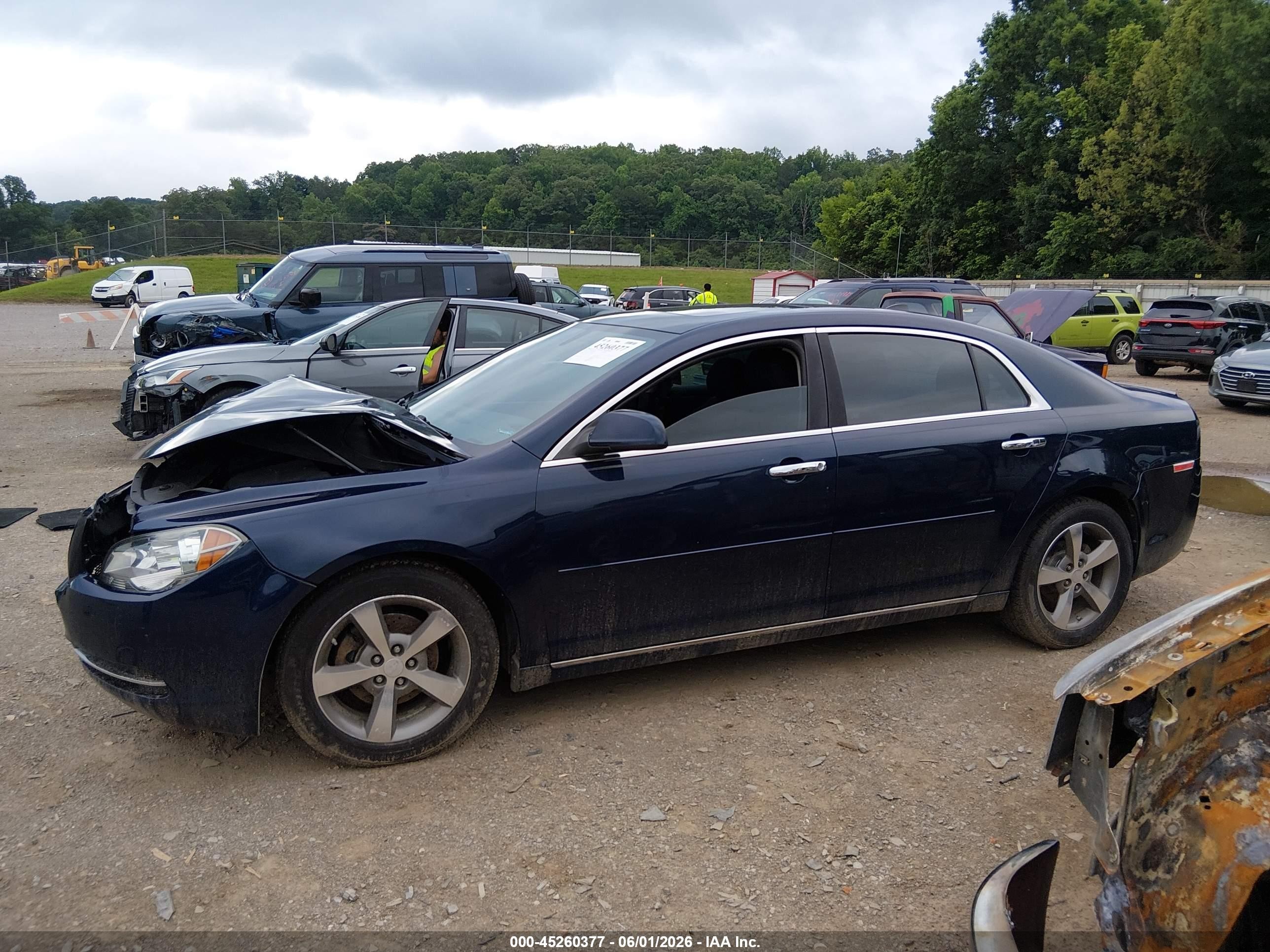 2012 Chevrolet Malibu 1lt Blue vin: 1G1ZC5E09CF299308