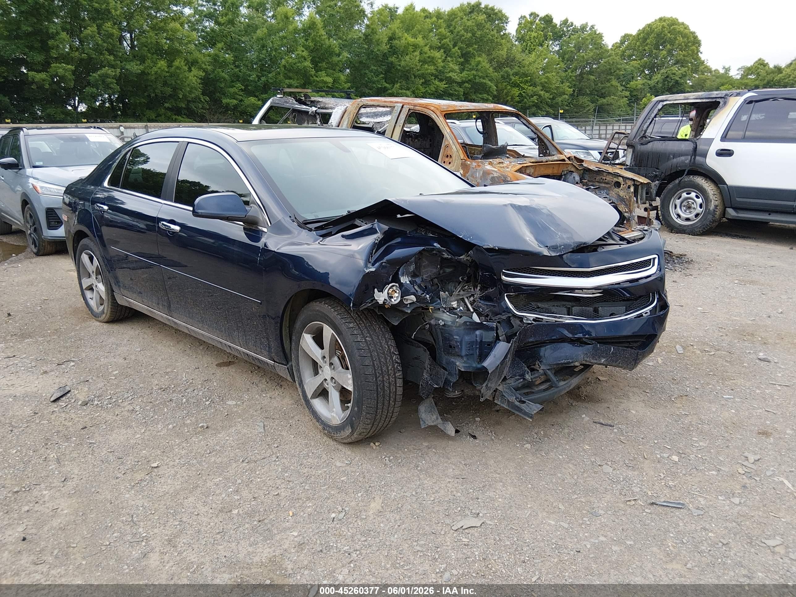 2012 Chevrolet Malibu 1lt Blue vin: 1G1ZC5E09CF299308