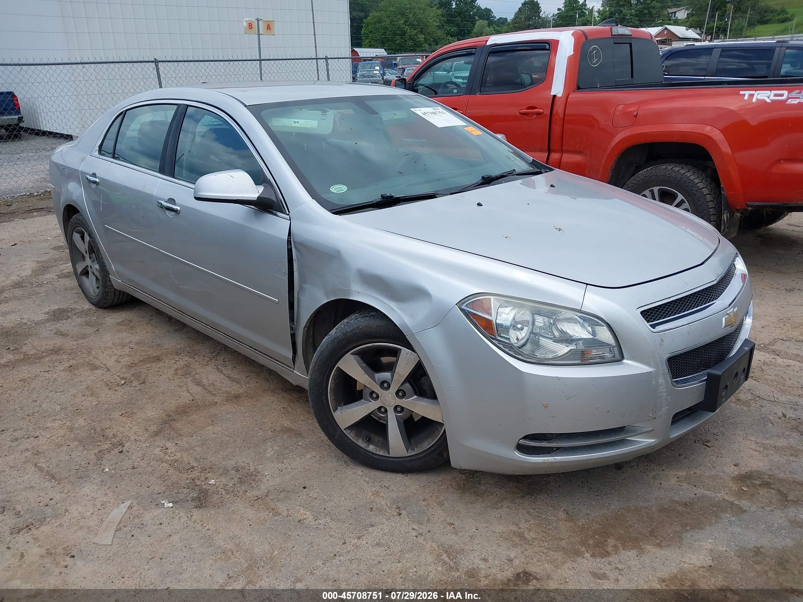 2012 Chevrolet Malibu 1lt Gray vin: 1G1ZC5E09CF301459