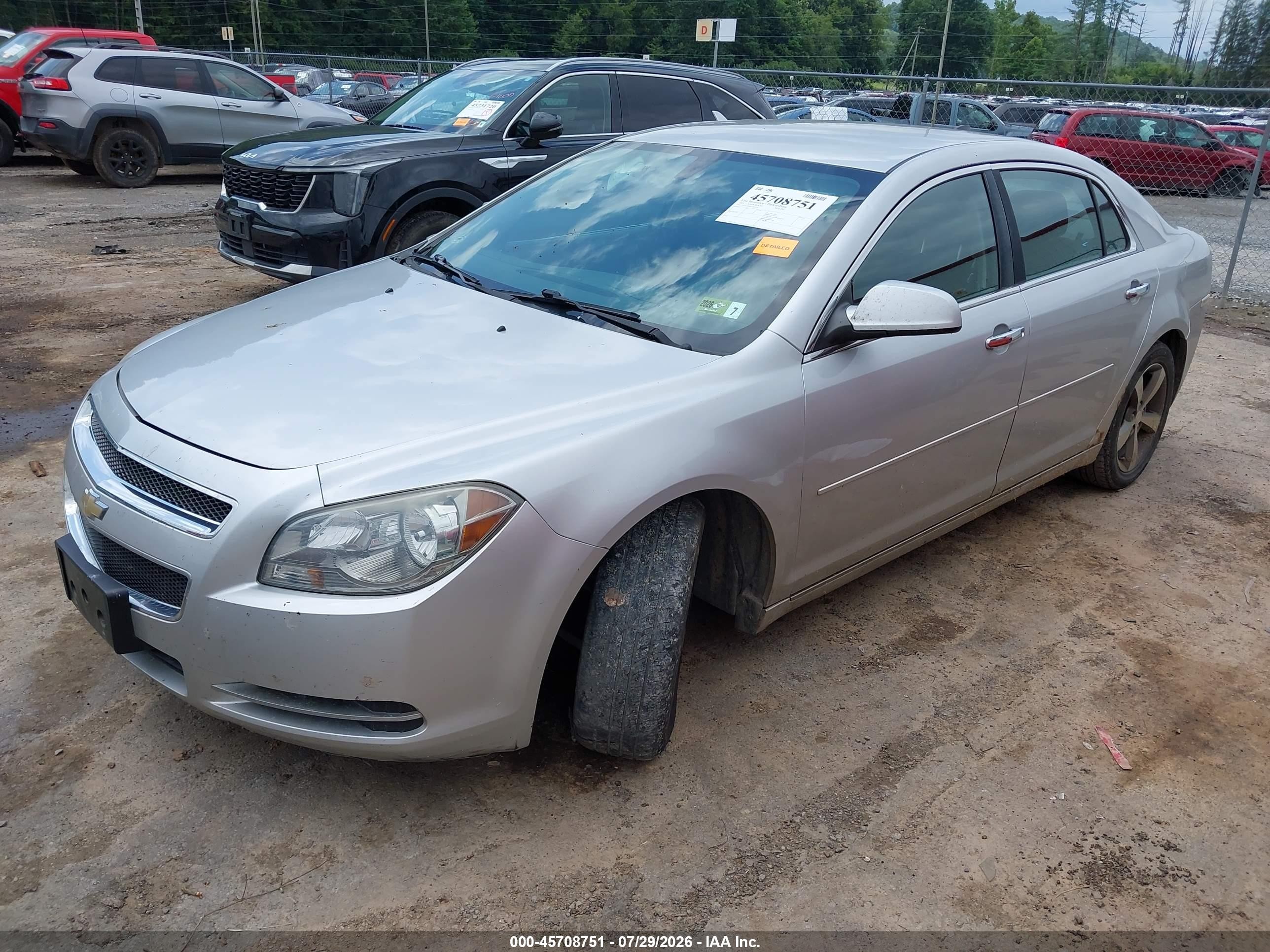 2012 Chevrolet Malibu 1lt Gray vin: 1G1ZC5E09CF301459