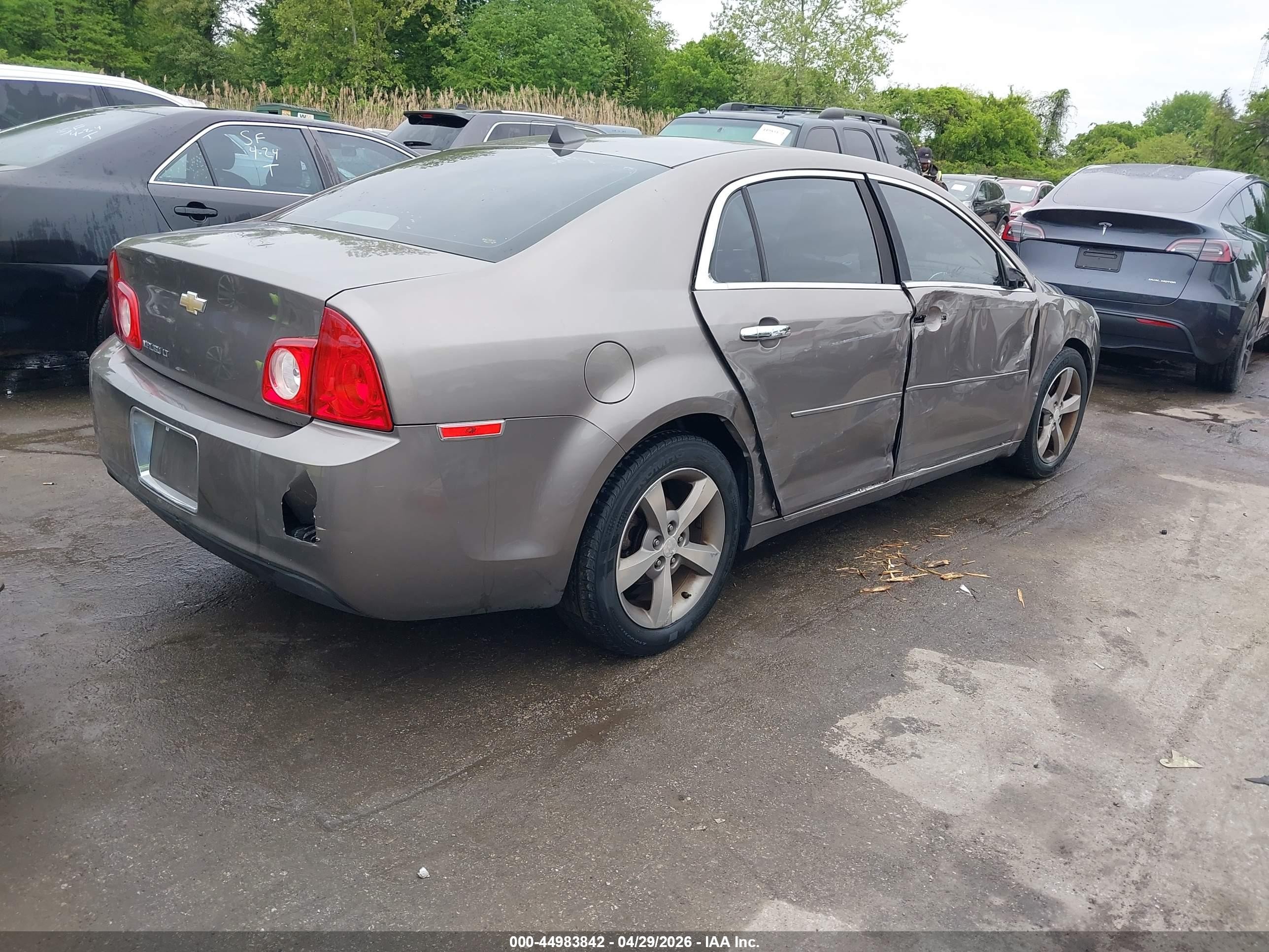 2012 Chevrolet Malibu 1lt Gray vin: 1G1ZC5E09CF310985