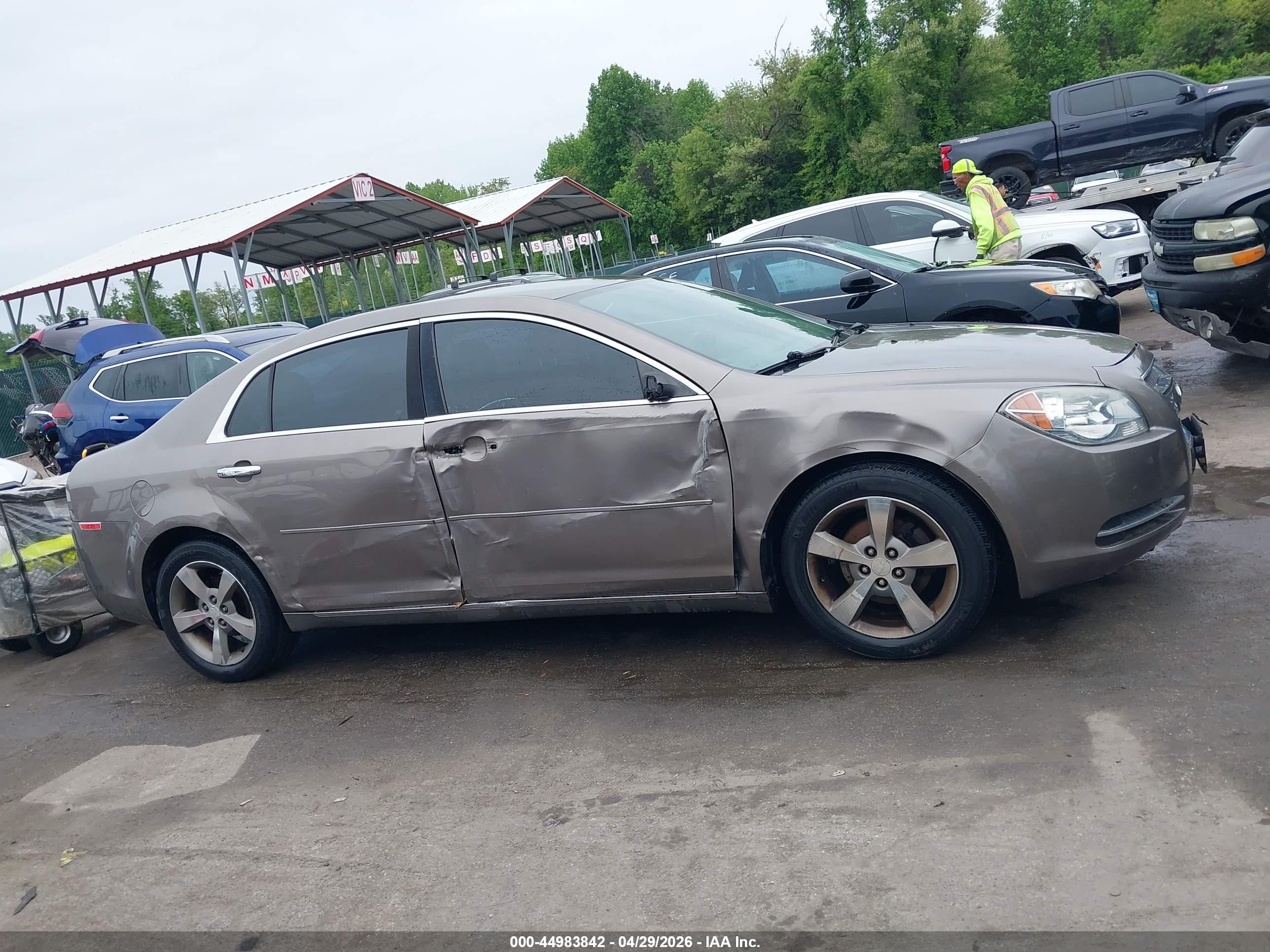 2012 Chevrolet Malibu 1lt Gray vin: 1G1ZC5E09CF310985