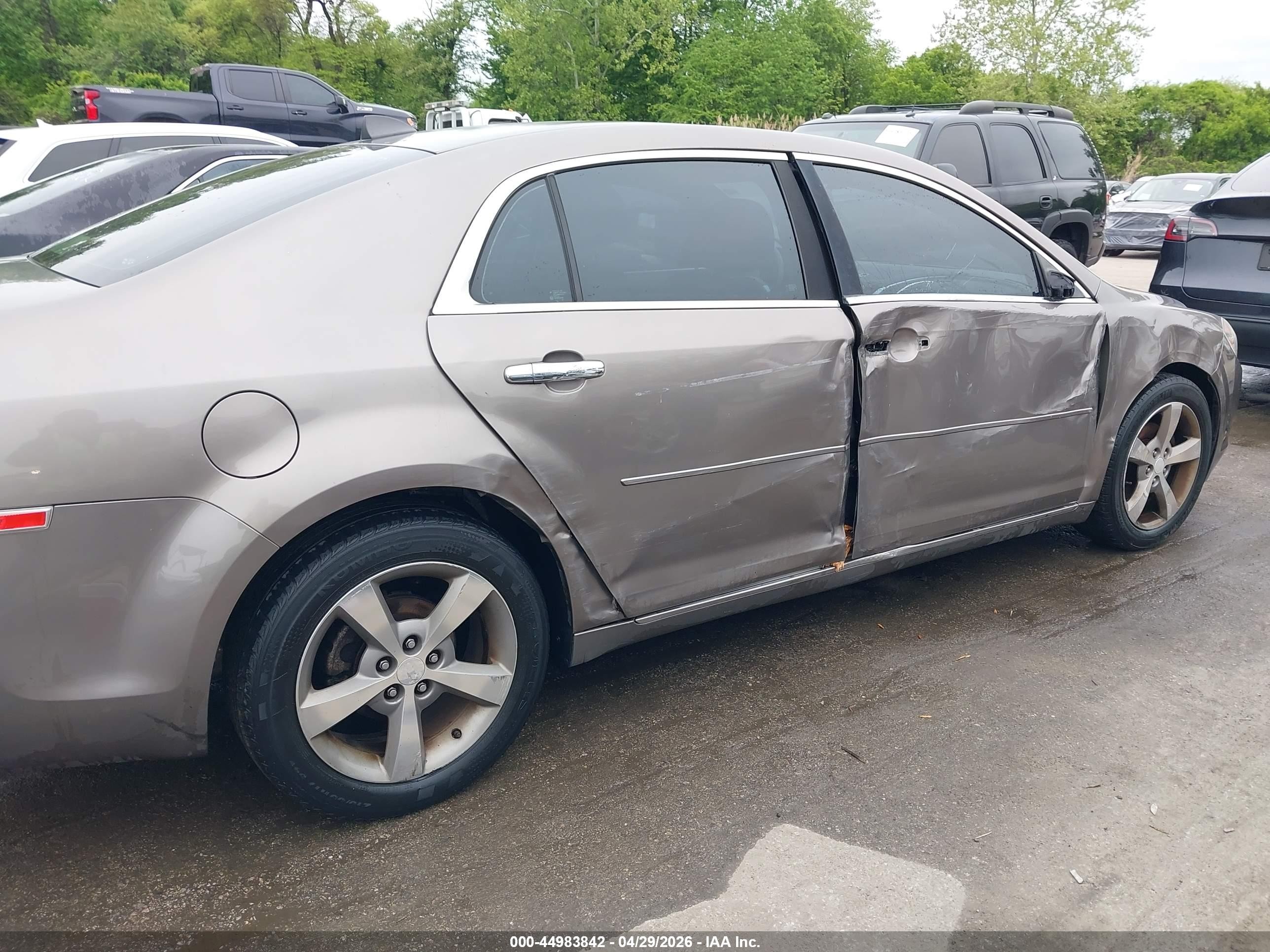 2012 Chevrolet Malibu 1lt Gray vin: 1G1ZC5E09CF310985
