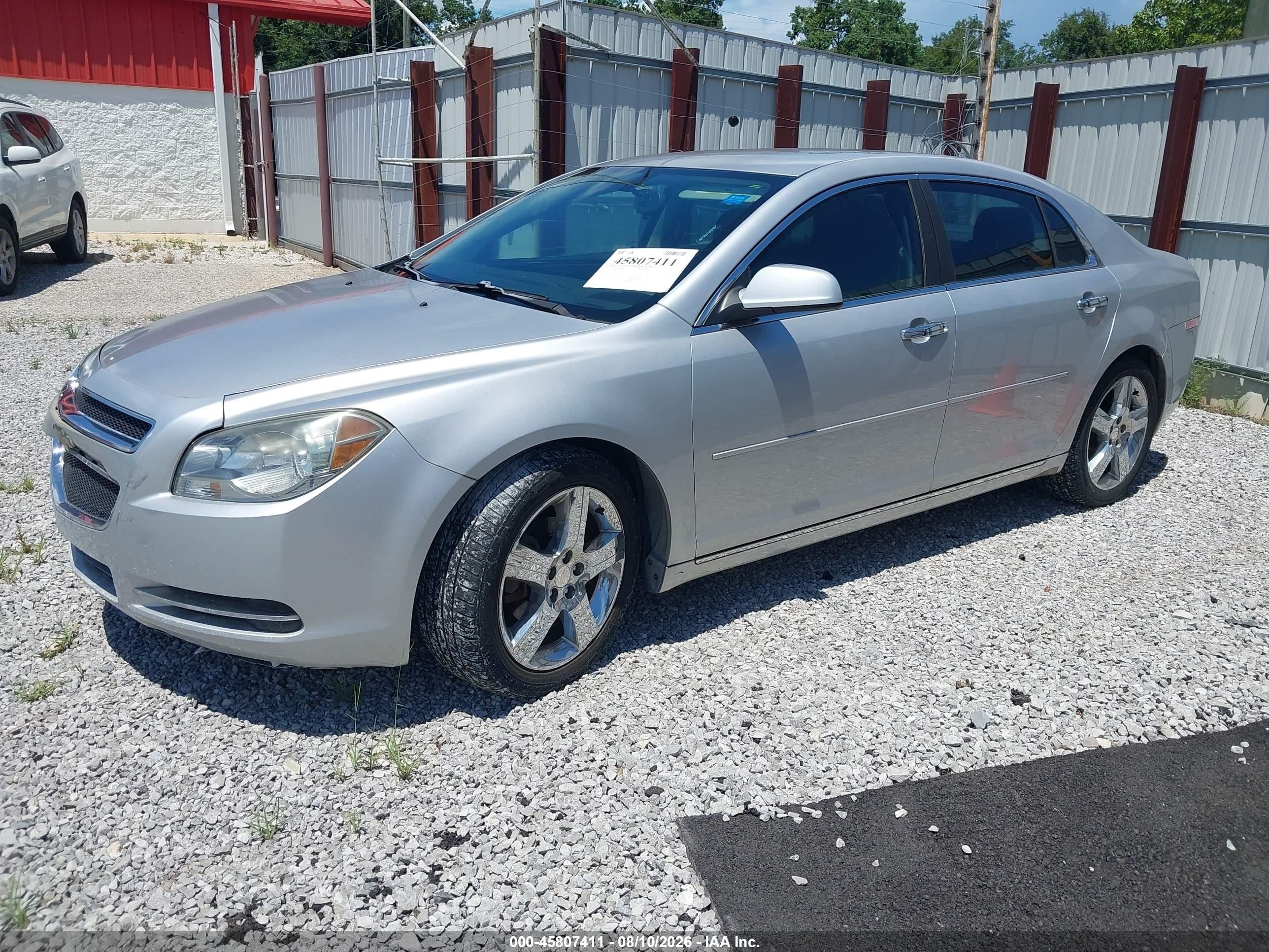 2012 Chevrolet Malibu 1lt Серебряный vin: 1G1ZC5E09CF324921