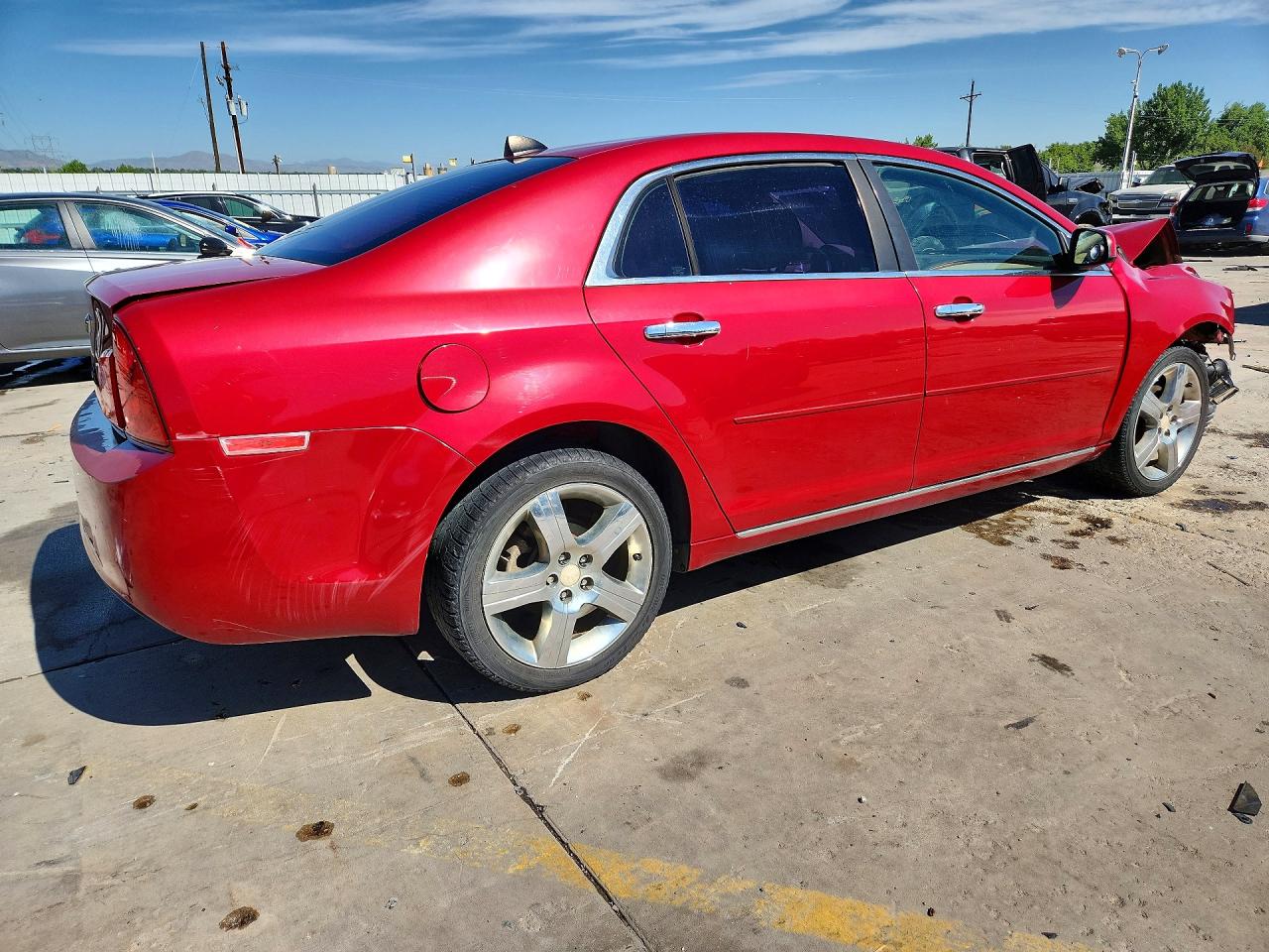 2012 Chevrolet Malibu 1lt Red vin: 1G1ZC5E09CF342657