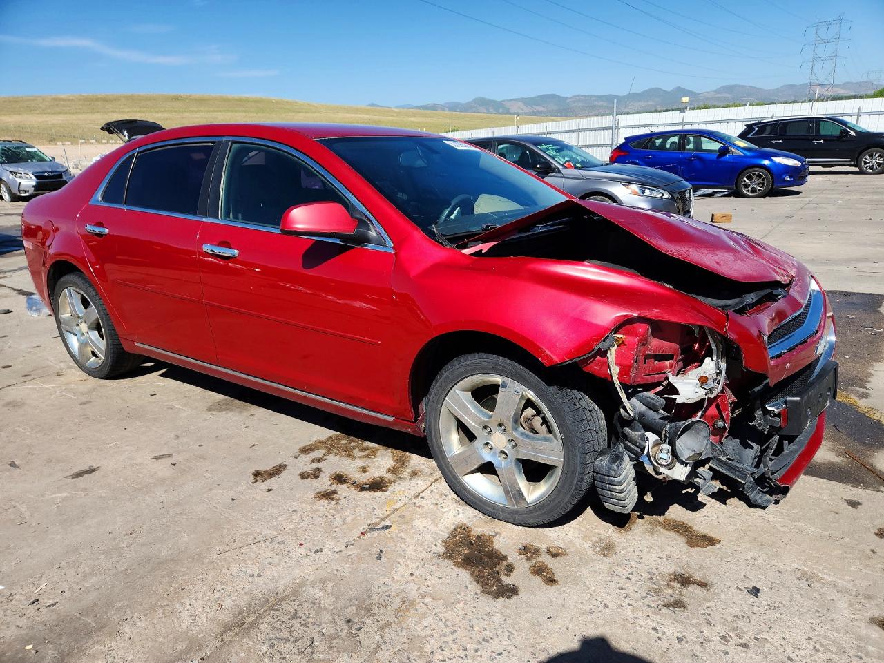 2012 Chevrolet Malibu 1lt Red vin: 1G1ZC5E09CF342657