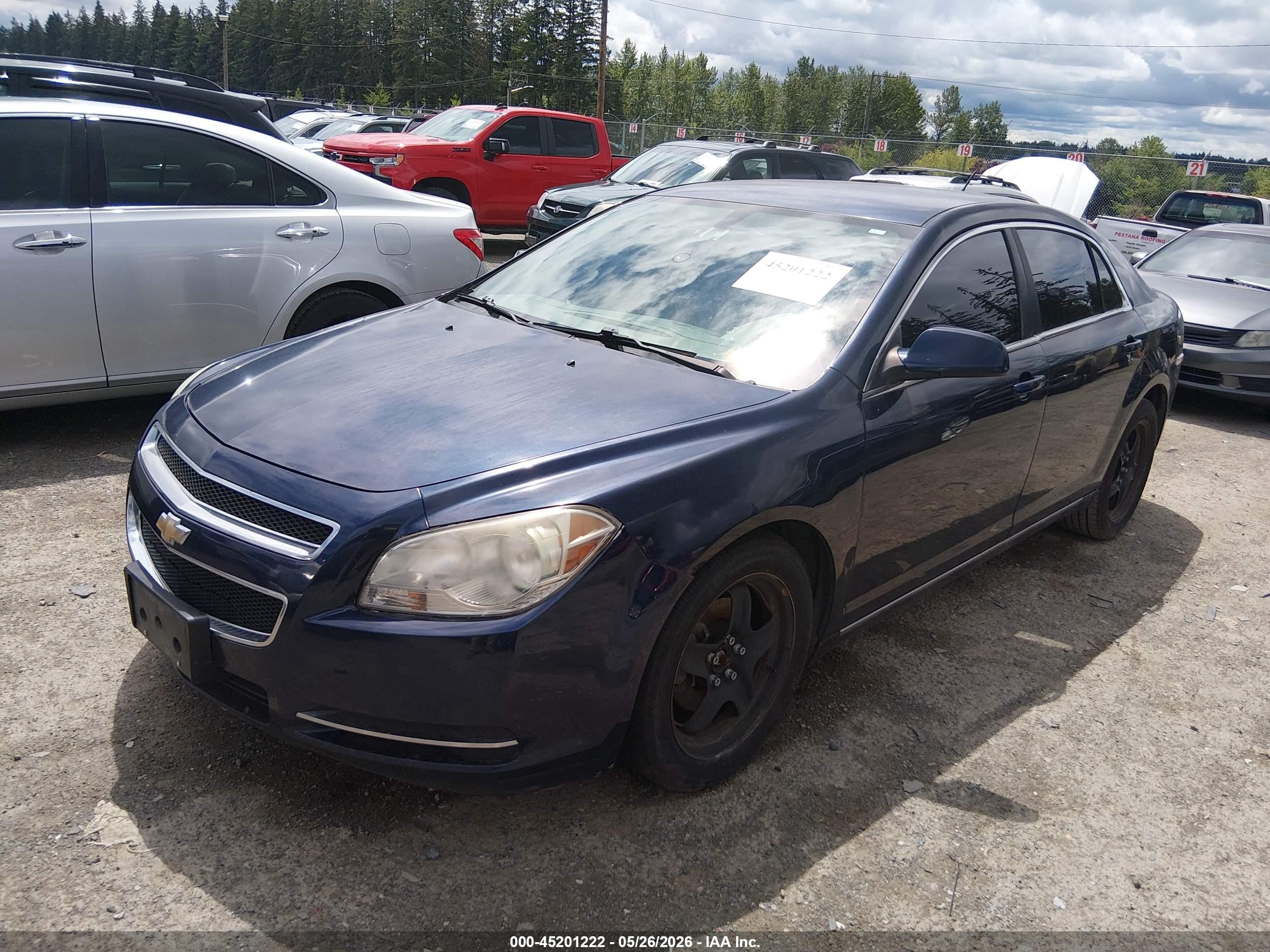 2010 Chevrolet Malibu Lt Blue vin: 1G1ZC5E0XAF229863