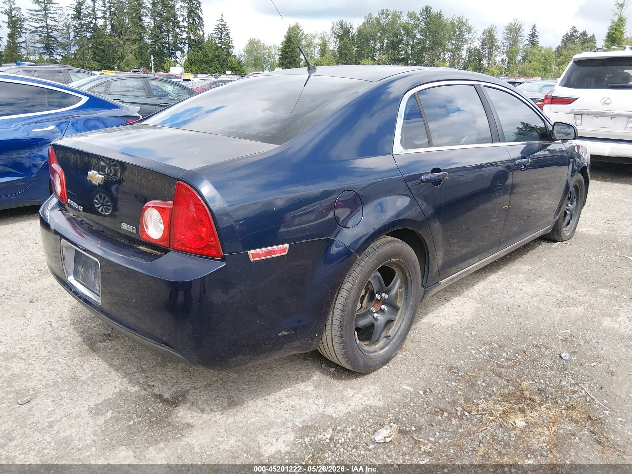 2010 Chevrolet Malibu Lt Blue vin: 1G1ZC5E0XAF229863