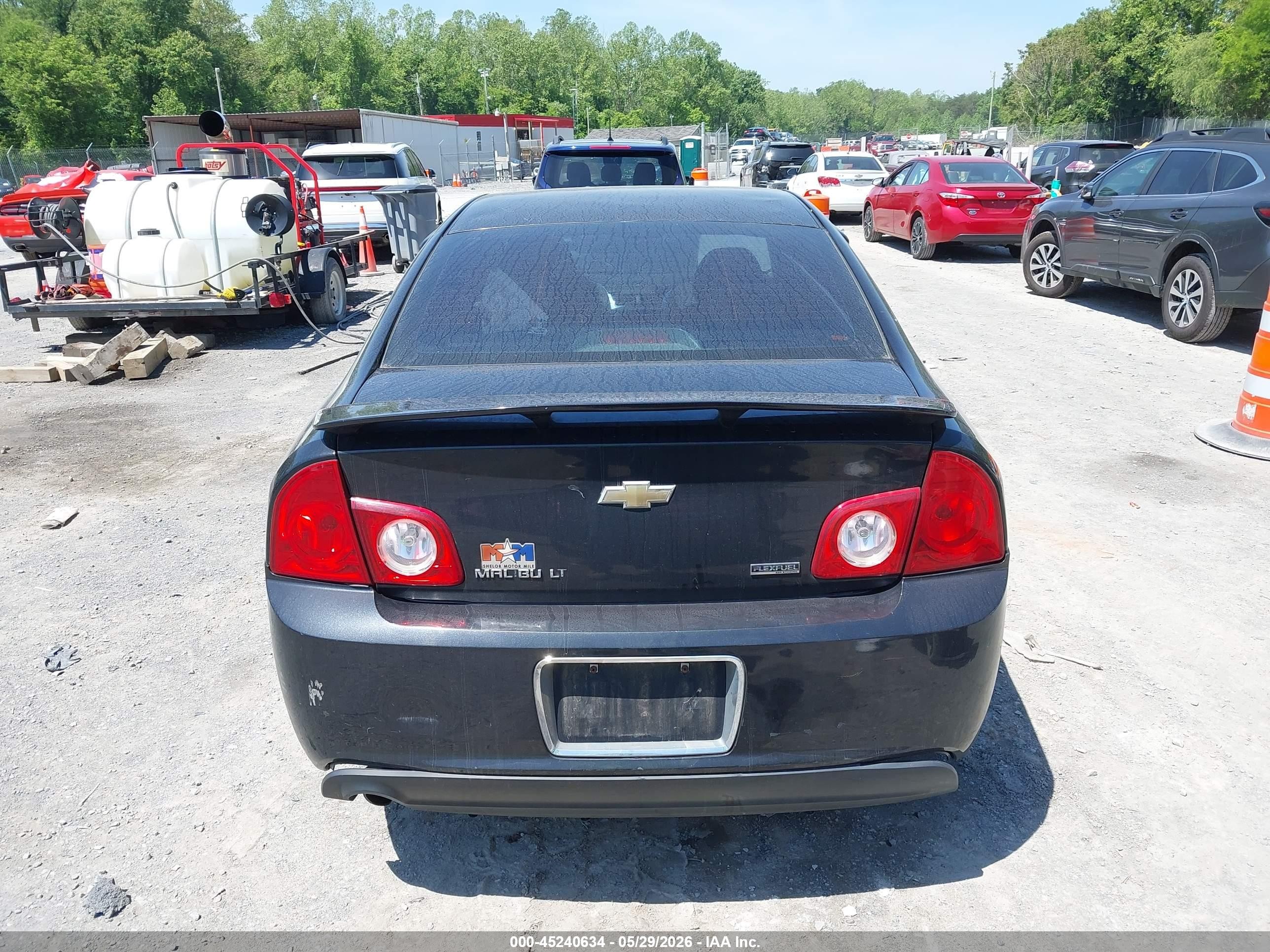 2010 Chevrolet Malibu Lt Black vin: 1G1ZC5E0XAF237316