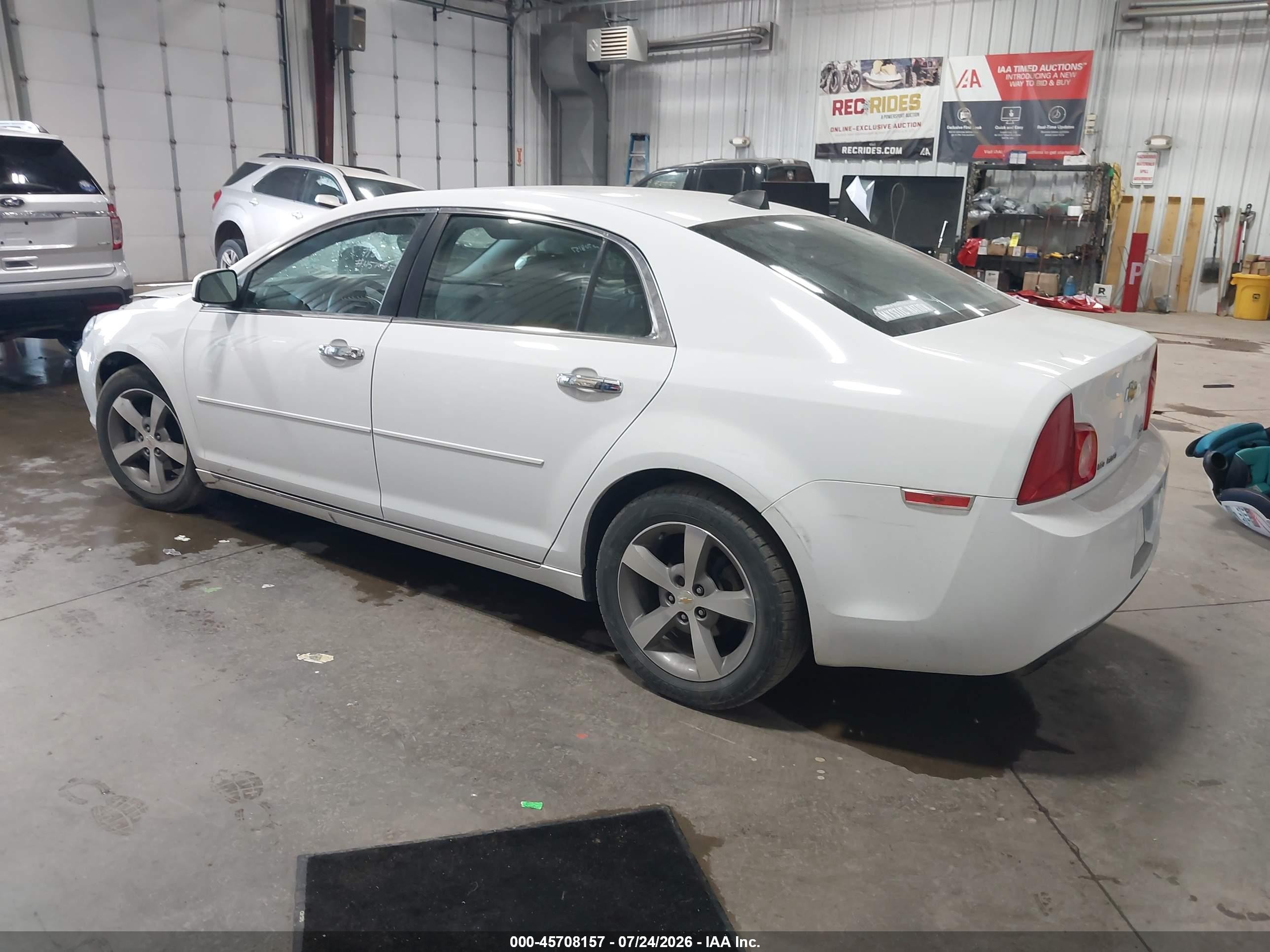 2012 Chevrolet Malibu 1lt White vin: 1G1ZC5E0XCF117518