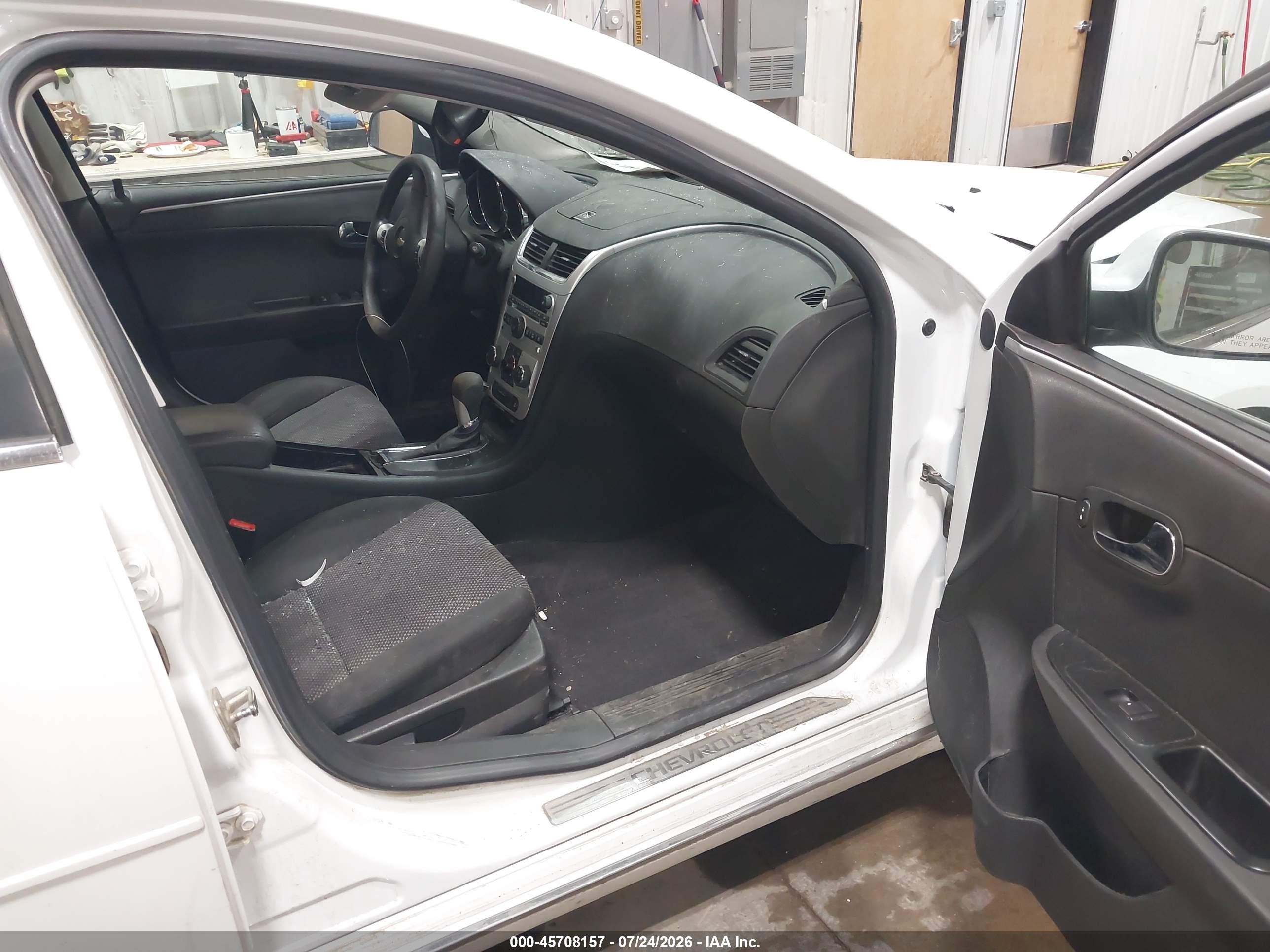 2012 Chevrolet Malibu 1lt White vin: 1G1ZC5E0XCF117518