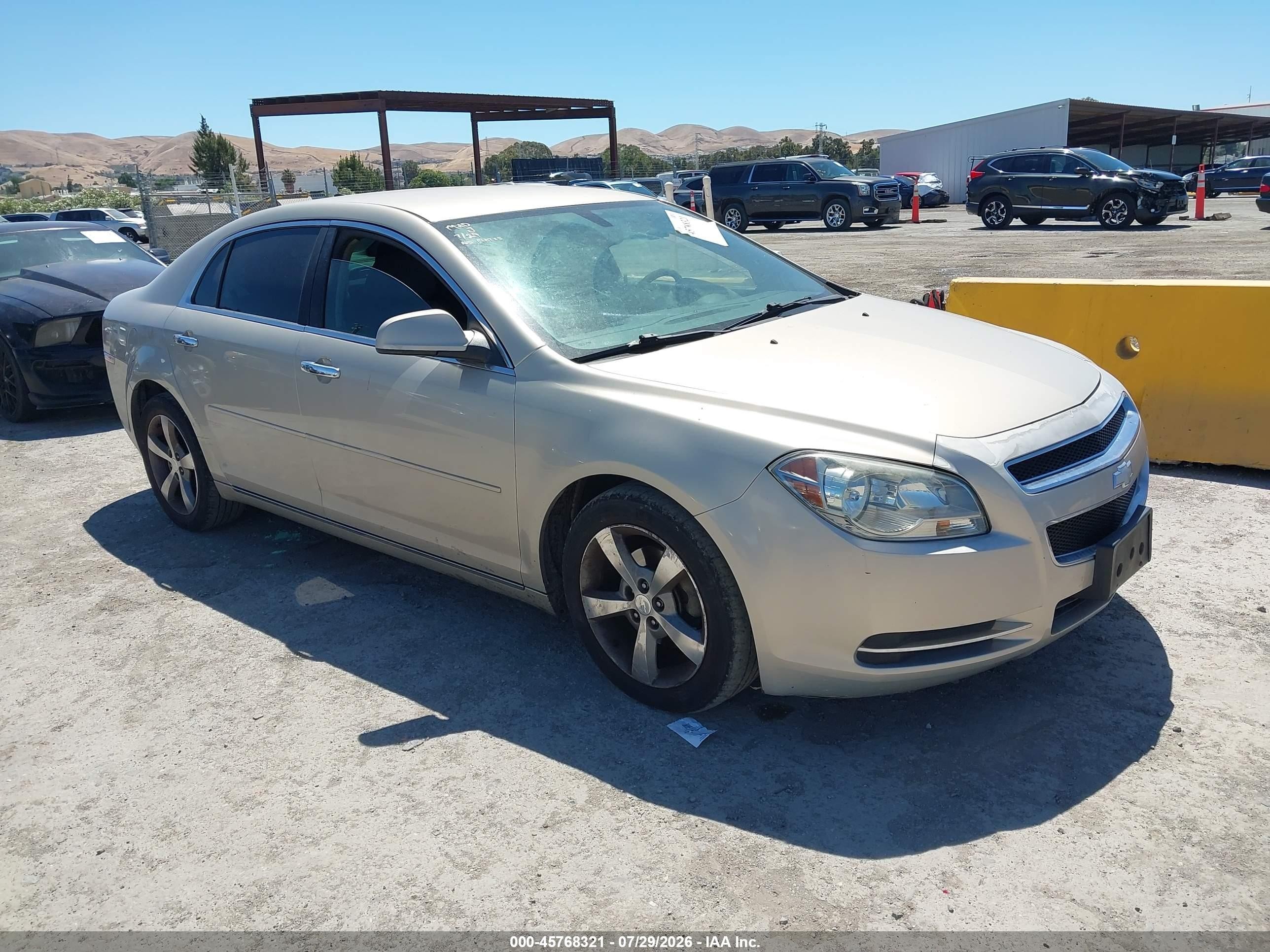 2012 Chevrolet Malibu 1lt Beige vin: 1G1ZC5E0XCF194504