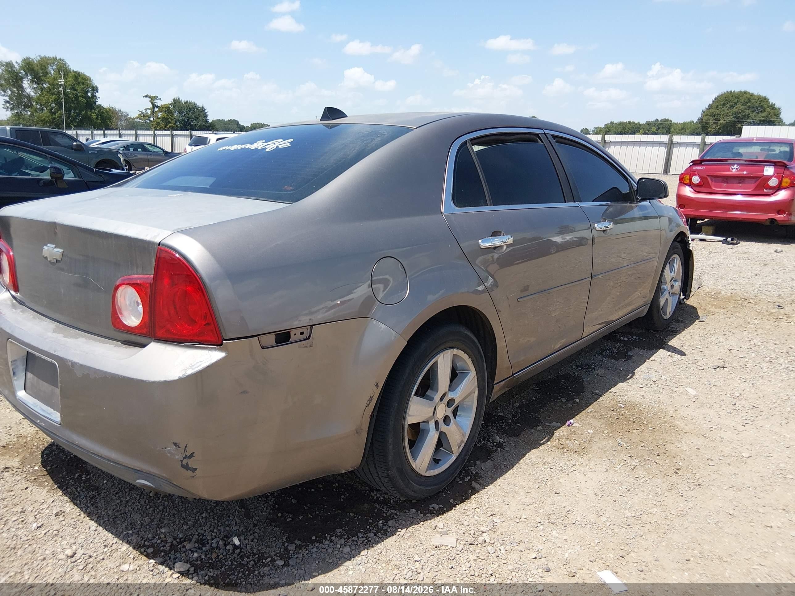 2012 Chevrolet Malibu 1lt Gray vin: 1G1ZC5E0XCF197628