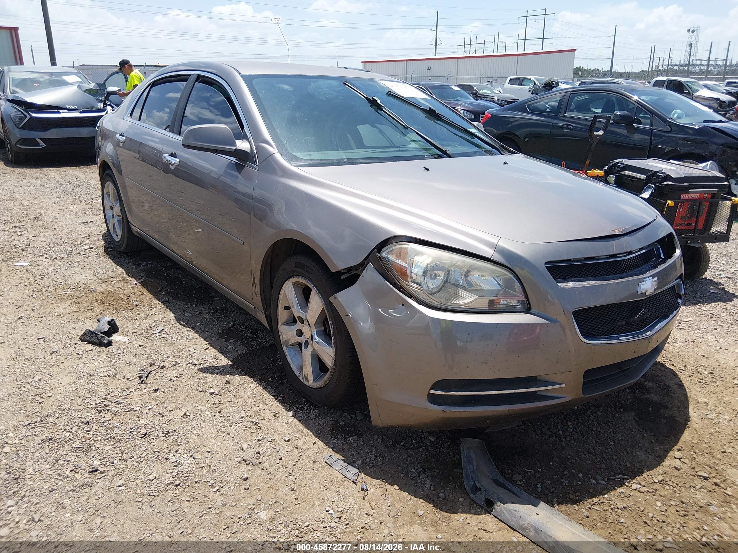 2012 Chevrolet Malibu 1lt Gray vin: 1G1ZC5E0XCF197628
