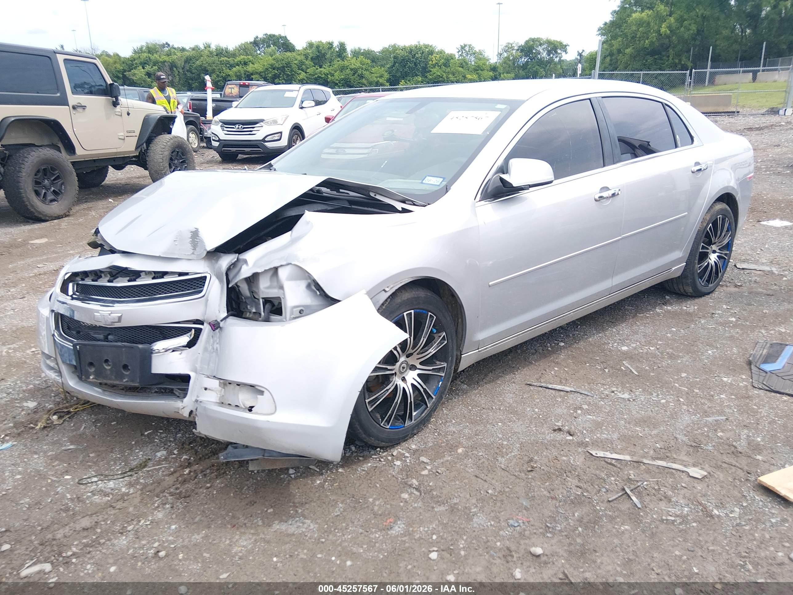 2012 Chevrolet Malibu 1lt Silver vin: 1G1ZC5E0XCF234581