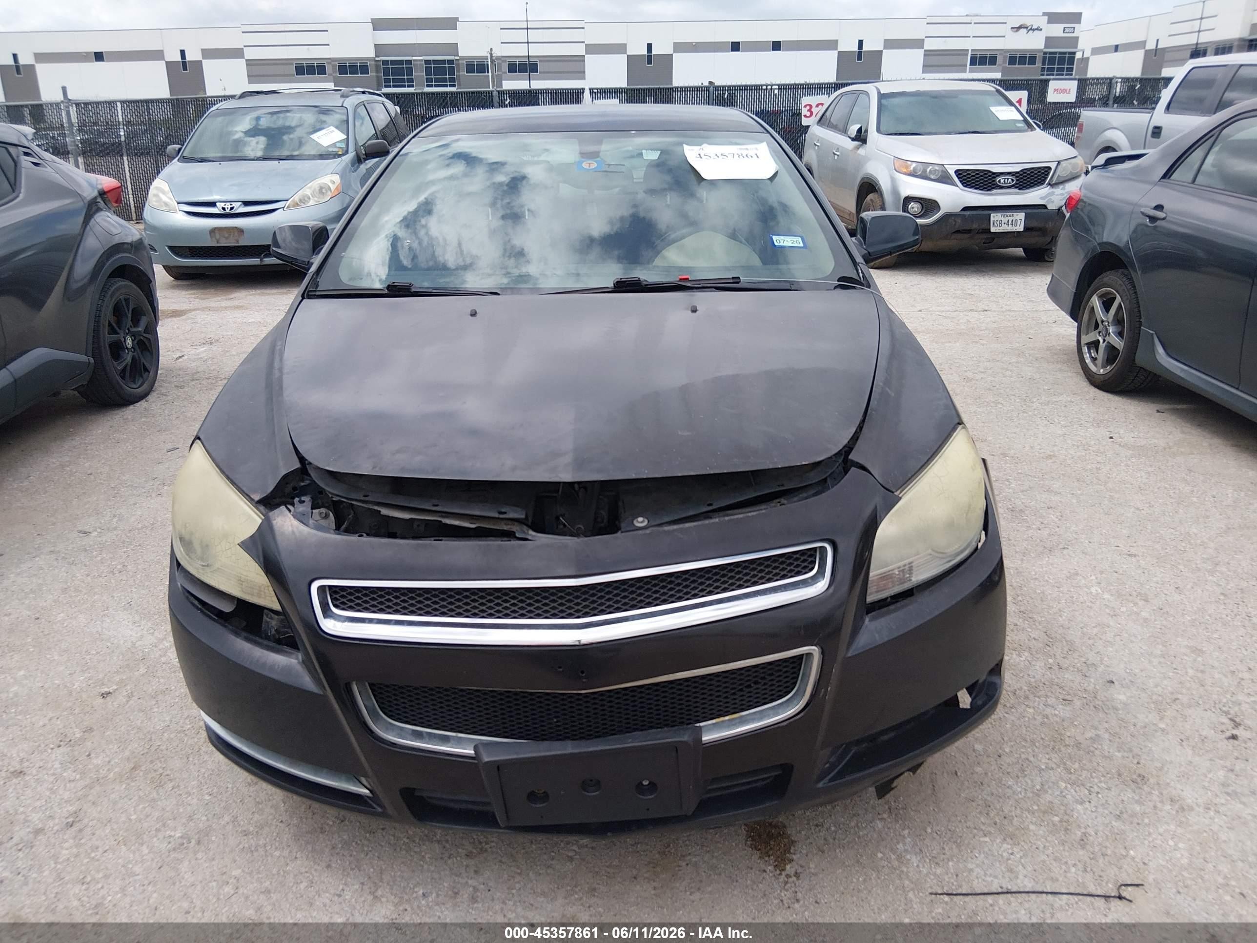 2012 Chevrolet Malibu 1lt Black vin: 1G1ZC5E0XCF267306