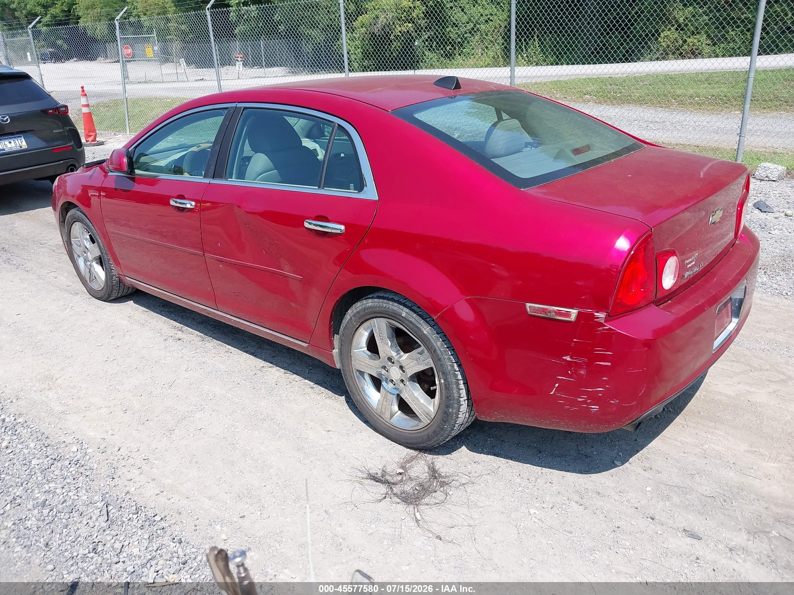 2012 Chevrolet Malibu 1lt Red vin: 1G1ZC5E0XCF332462