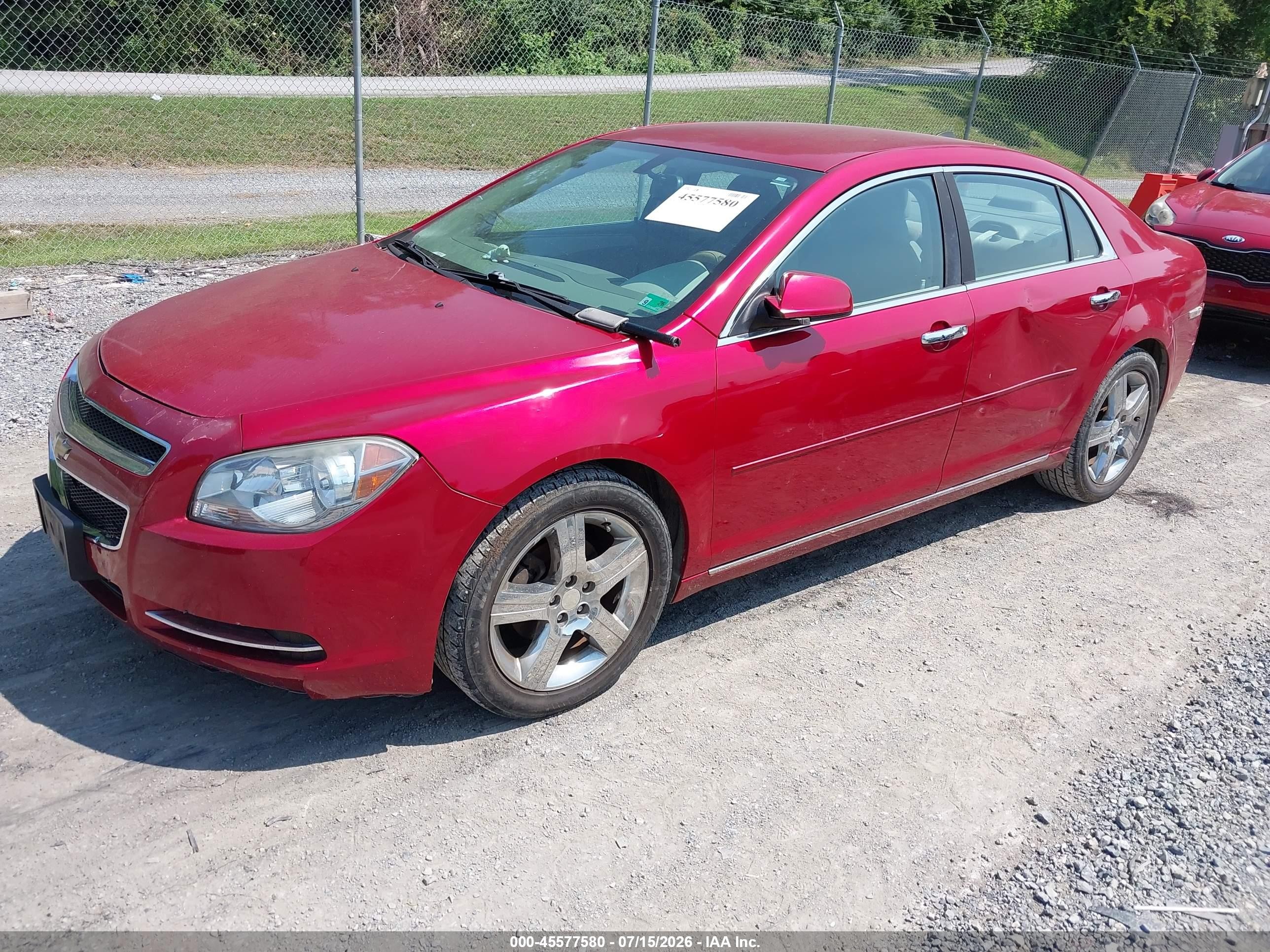 2012 Chevrolet Malibu 1lt Red vin: 1G1ZC5E0XCF332462