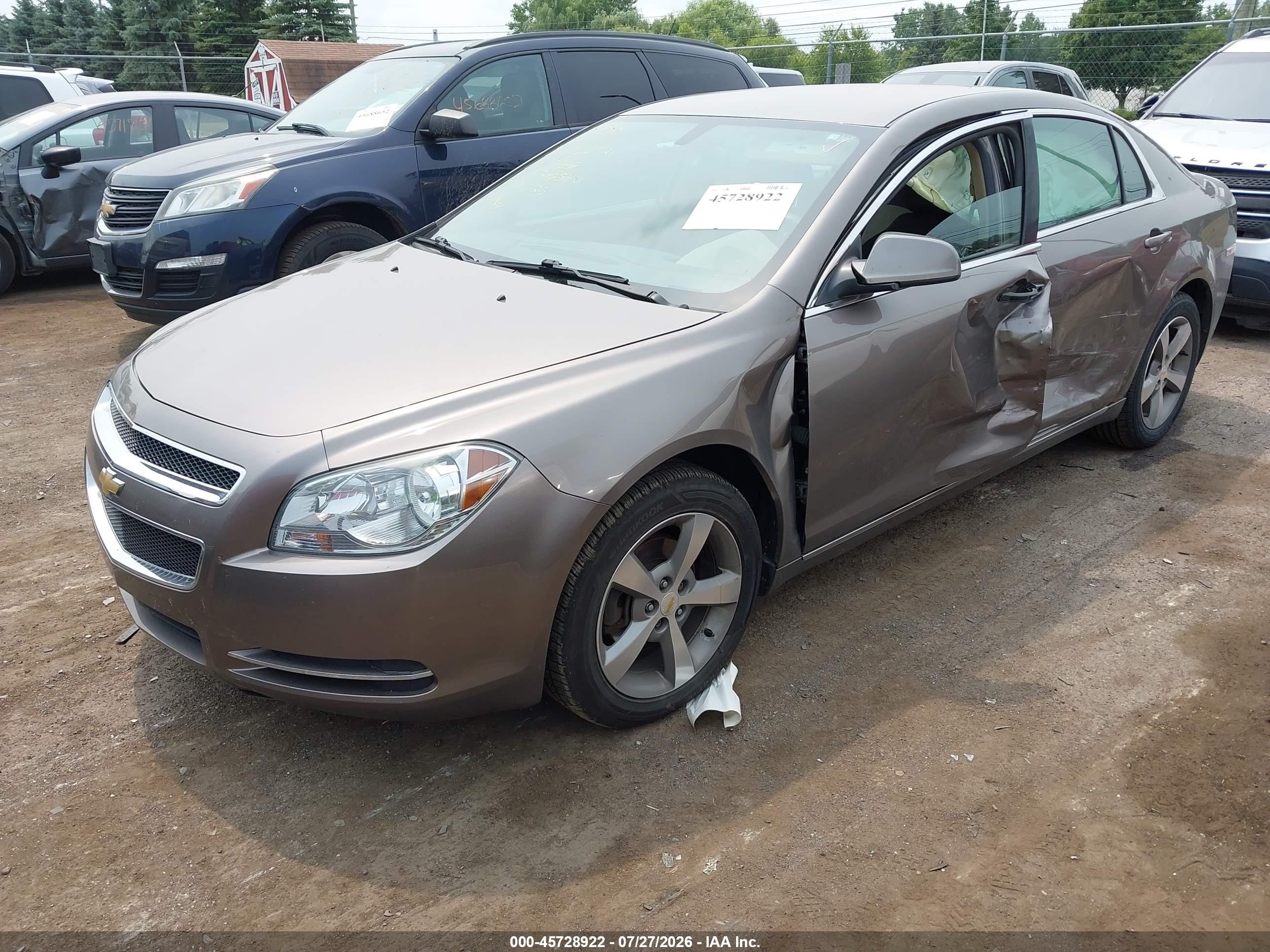 2011 Chevrolet Malibu 1lt Gray vin: 1G1ZC5E10BF296580