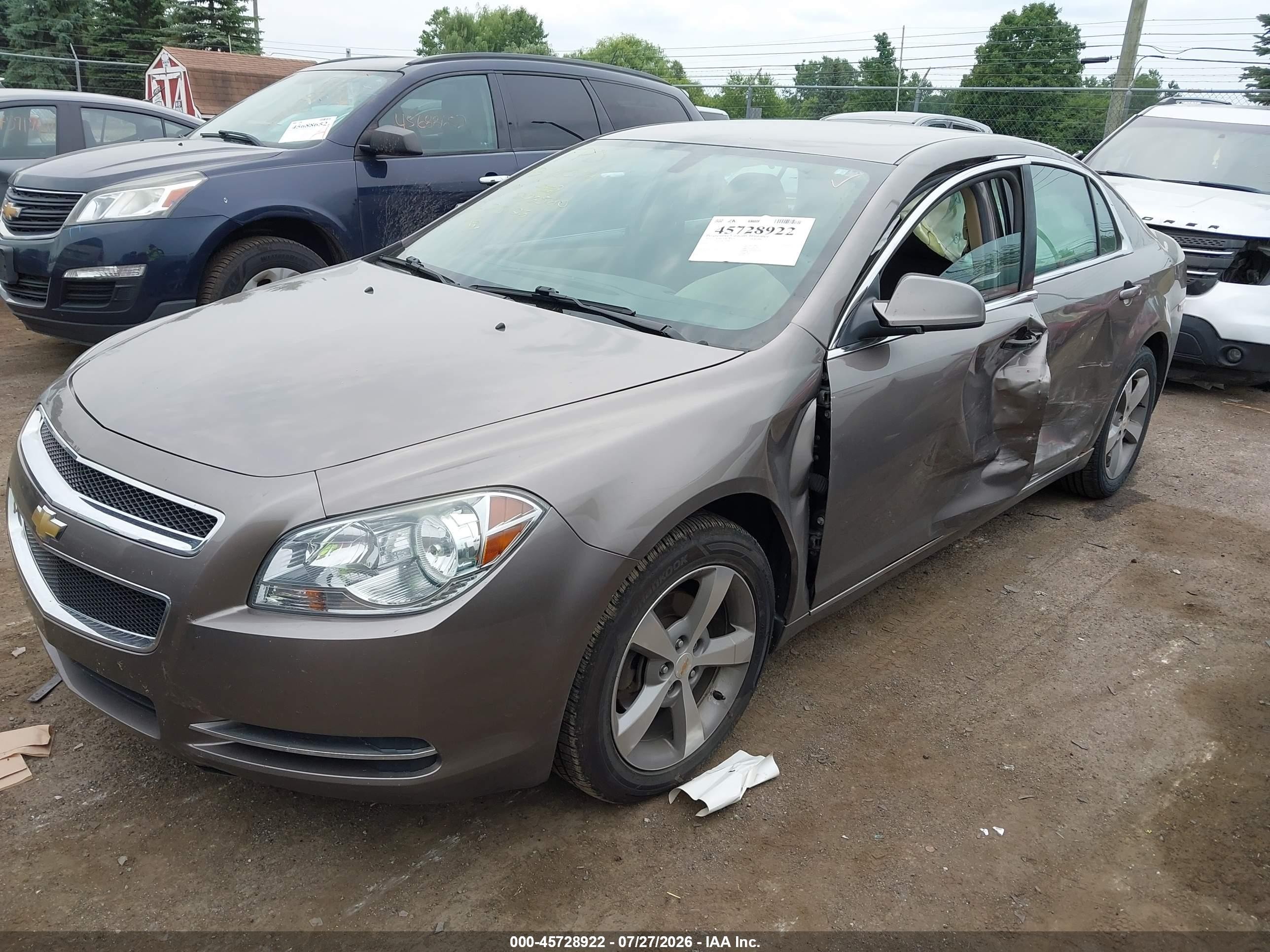 2011 Chevrolet Malibu 1lt Gray vin: 1G1ZC5E10BF296580