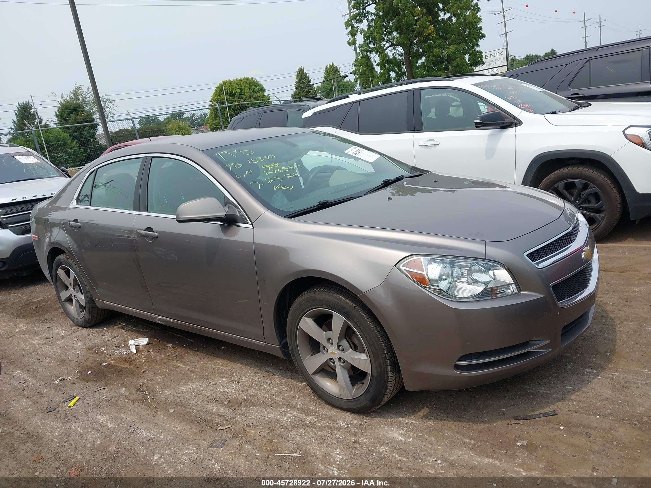 2011 Chevrolet Malibu 1lt Gray vin: 1G1ZC5E10BF296580