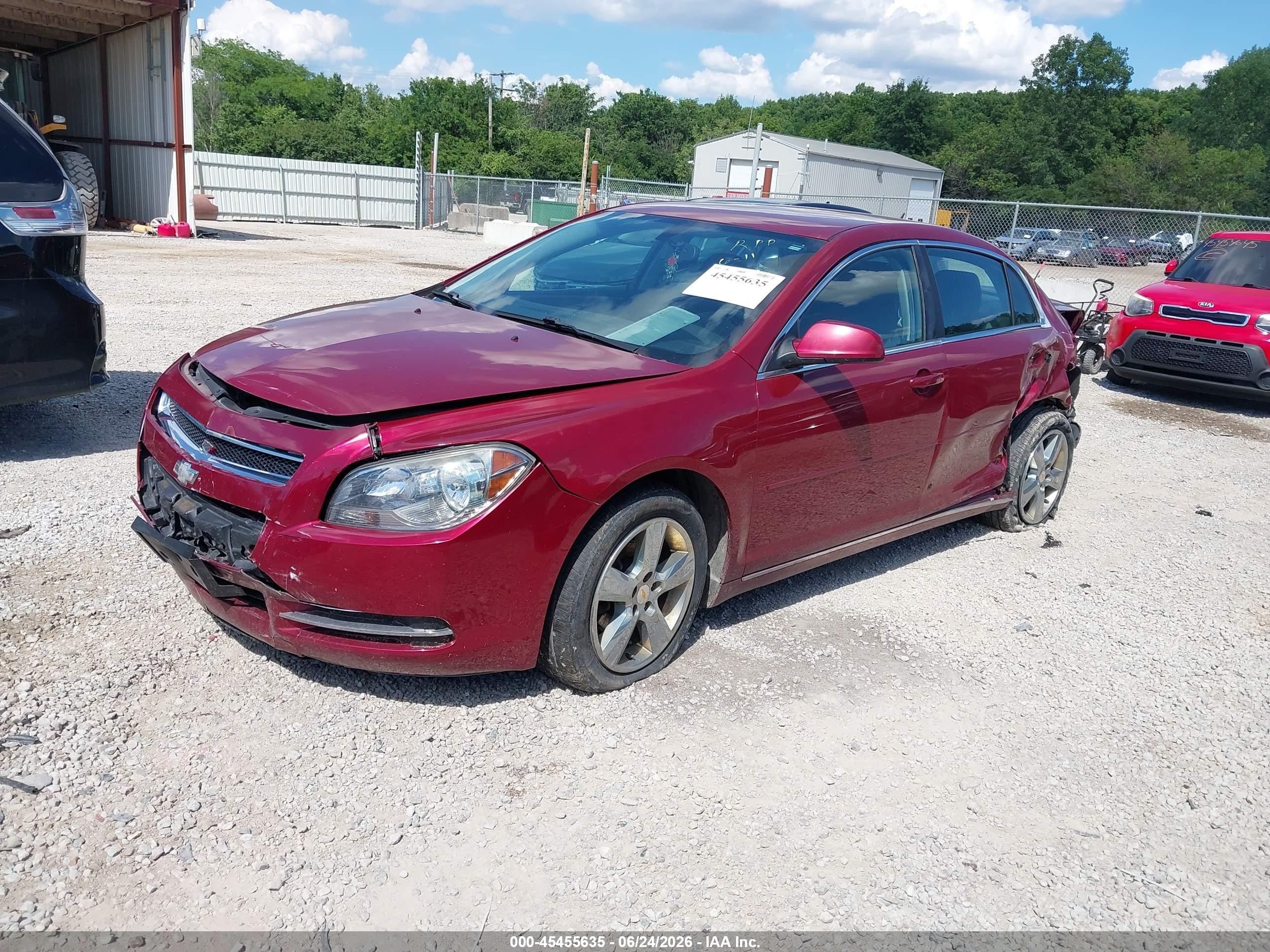 2011 Chevrolet Malibu 1lt Красный vin: 1G1ZC5E10BF297843