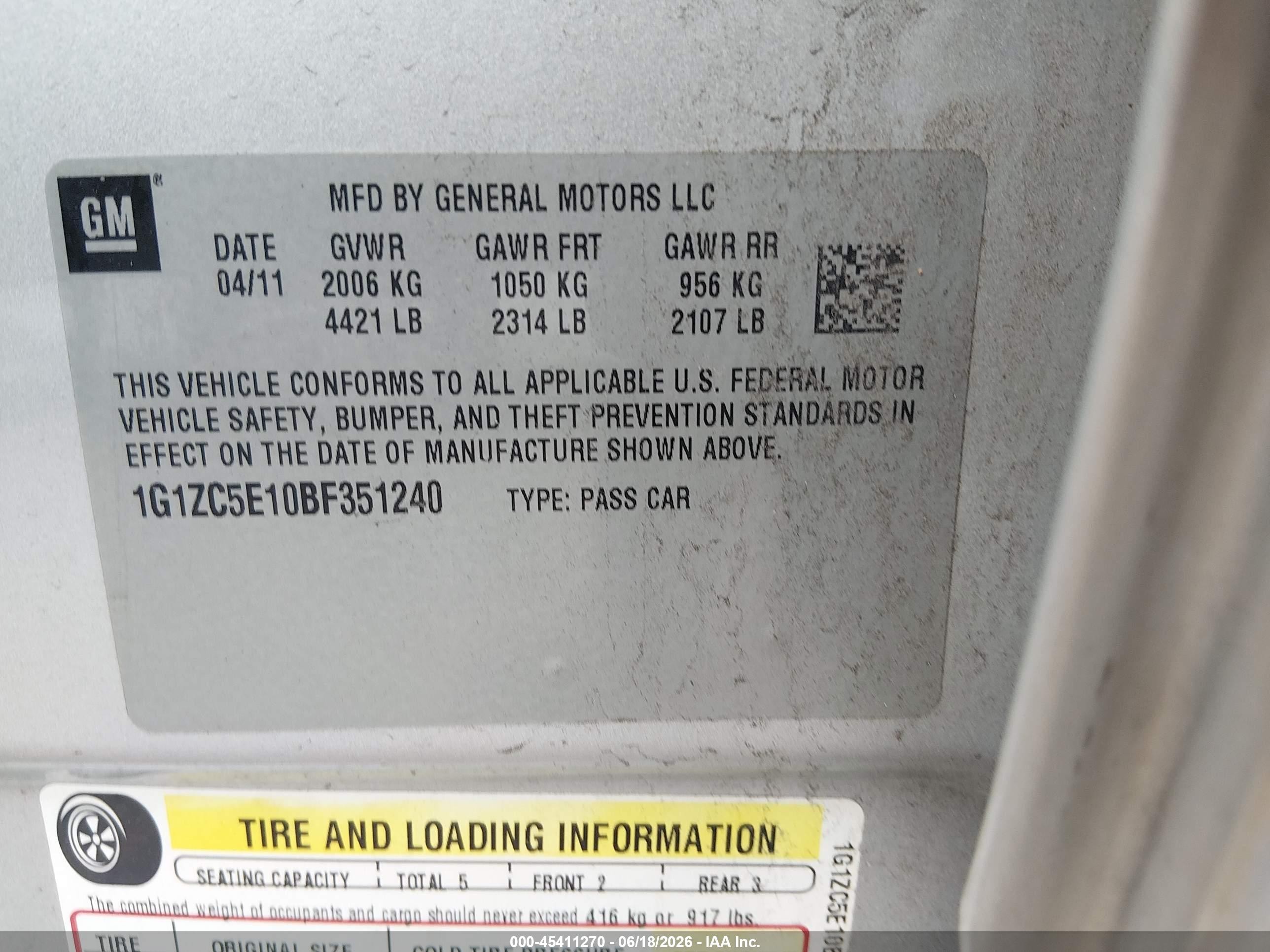 2011 Chevrolet Malibu 1lt Silver vin: 1G1ZC5E10BF351240