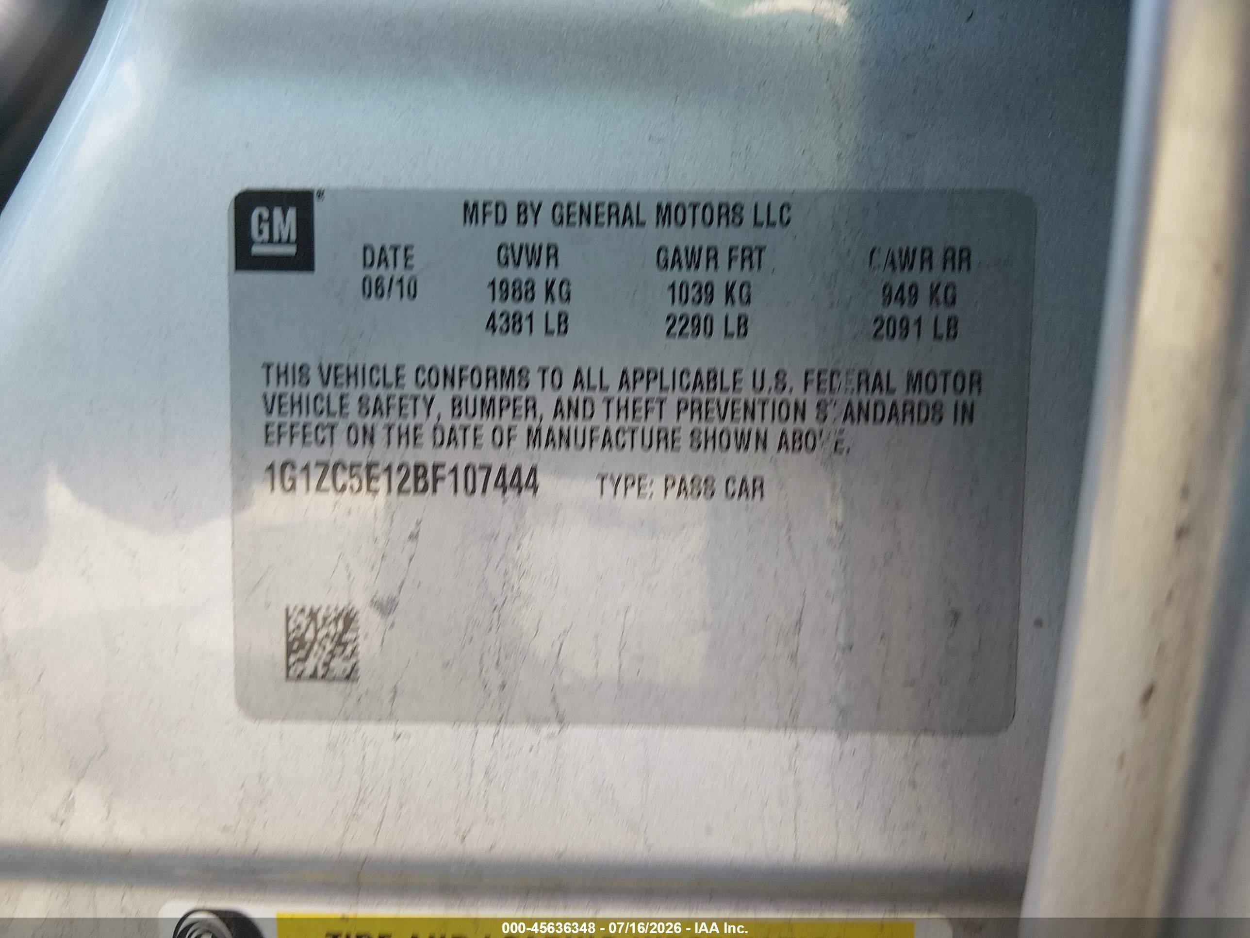 2011 Chevrolet Malibu 1lt Silver vin: 1G1ZC5E12BF107444