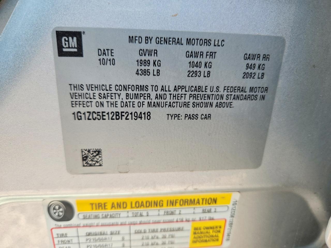 2011 Chevrolet Malibu 1lt Silver vin: 1G1ZC5E12BF219418