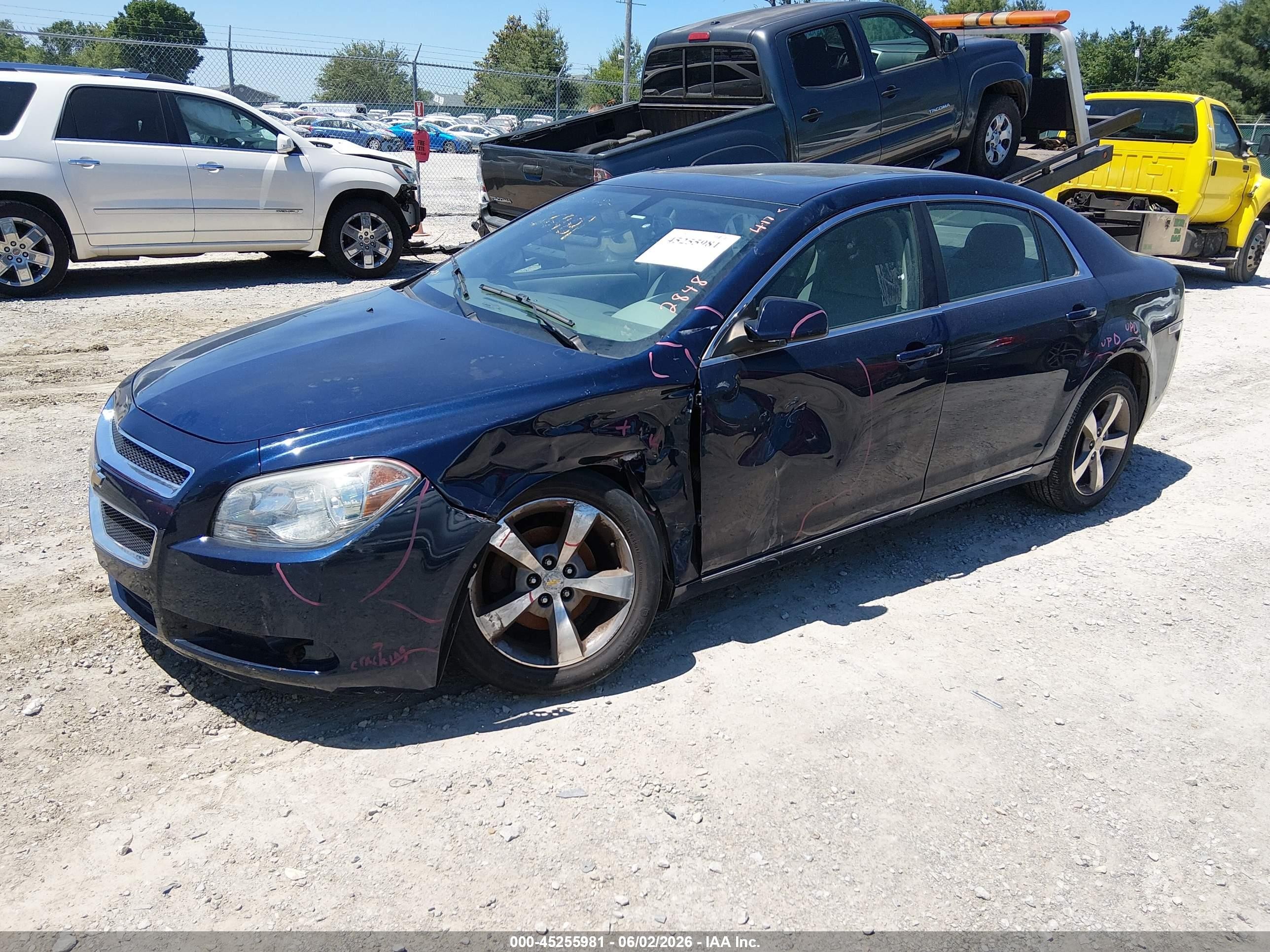 2011 Chevrolet Malibu 1lt Blue vin: 1G1ZC5E12BF266481
