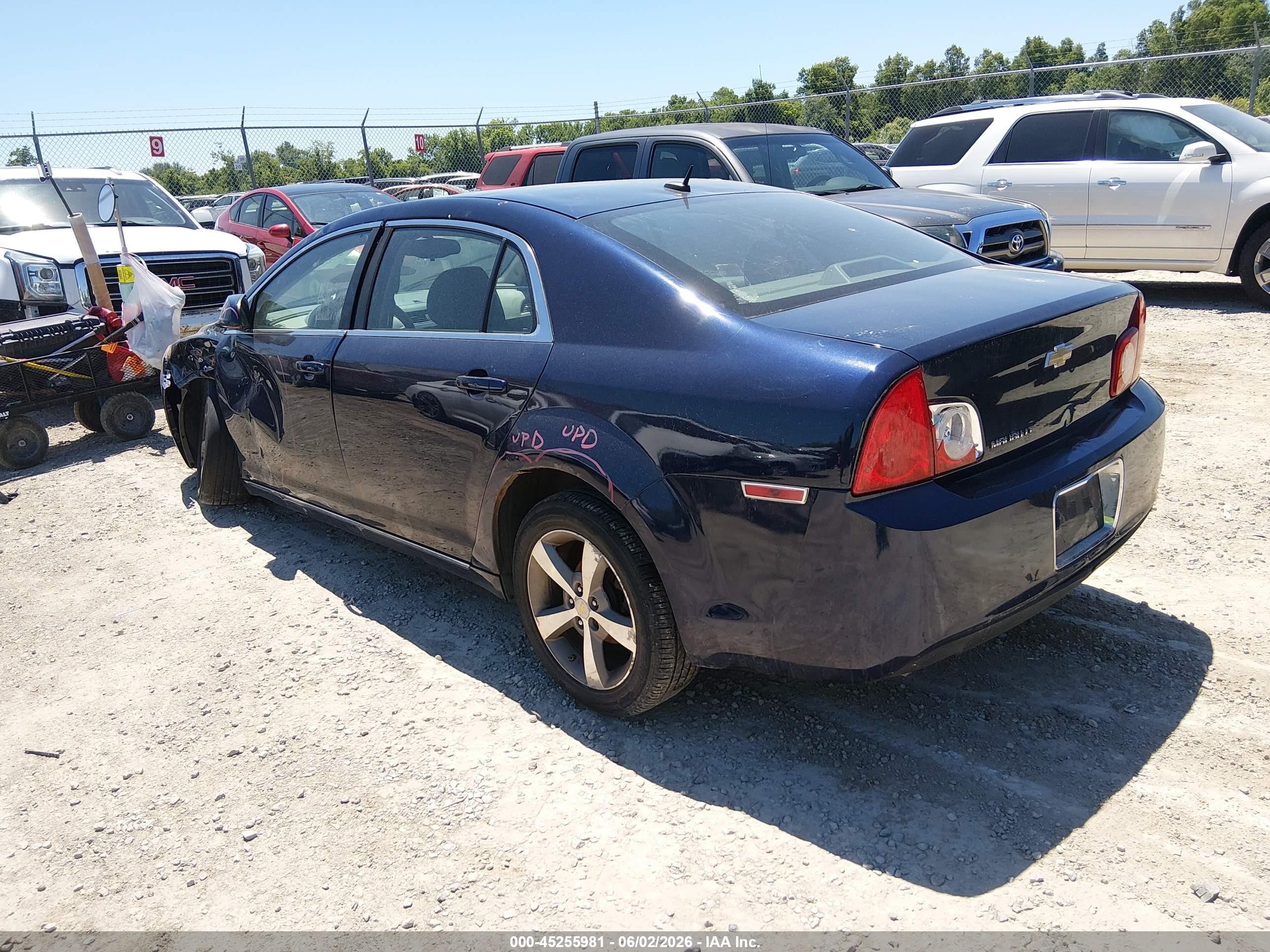 2011 Chevrolet Malibu 1lt Blue vin: 1G1ZC5E12BF266481