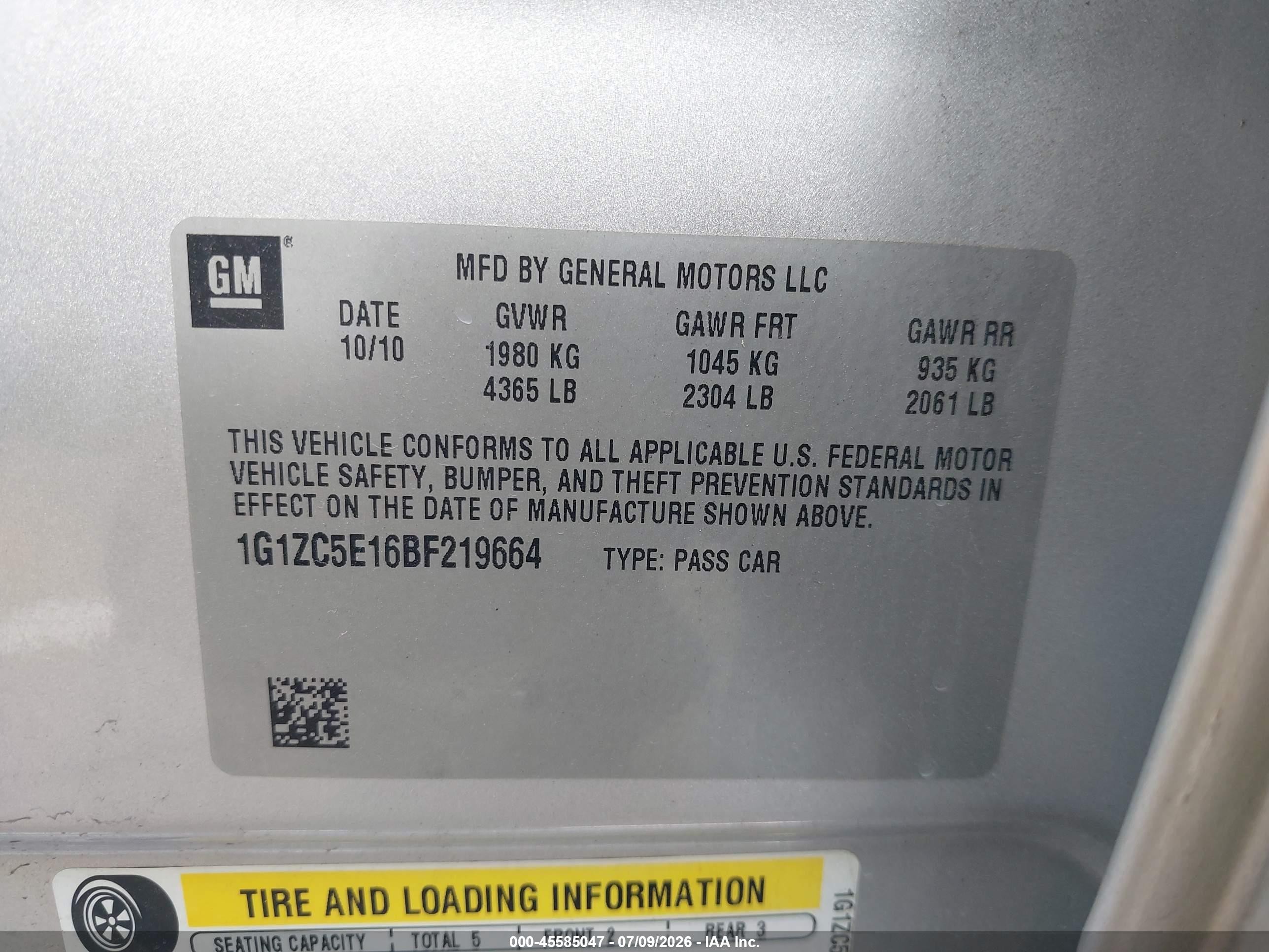 2011 Chevrolet Malibu 1lt Silver vin: 1G1ZC5E16BF219664