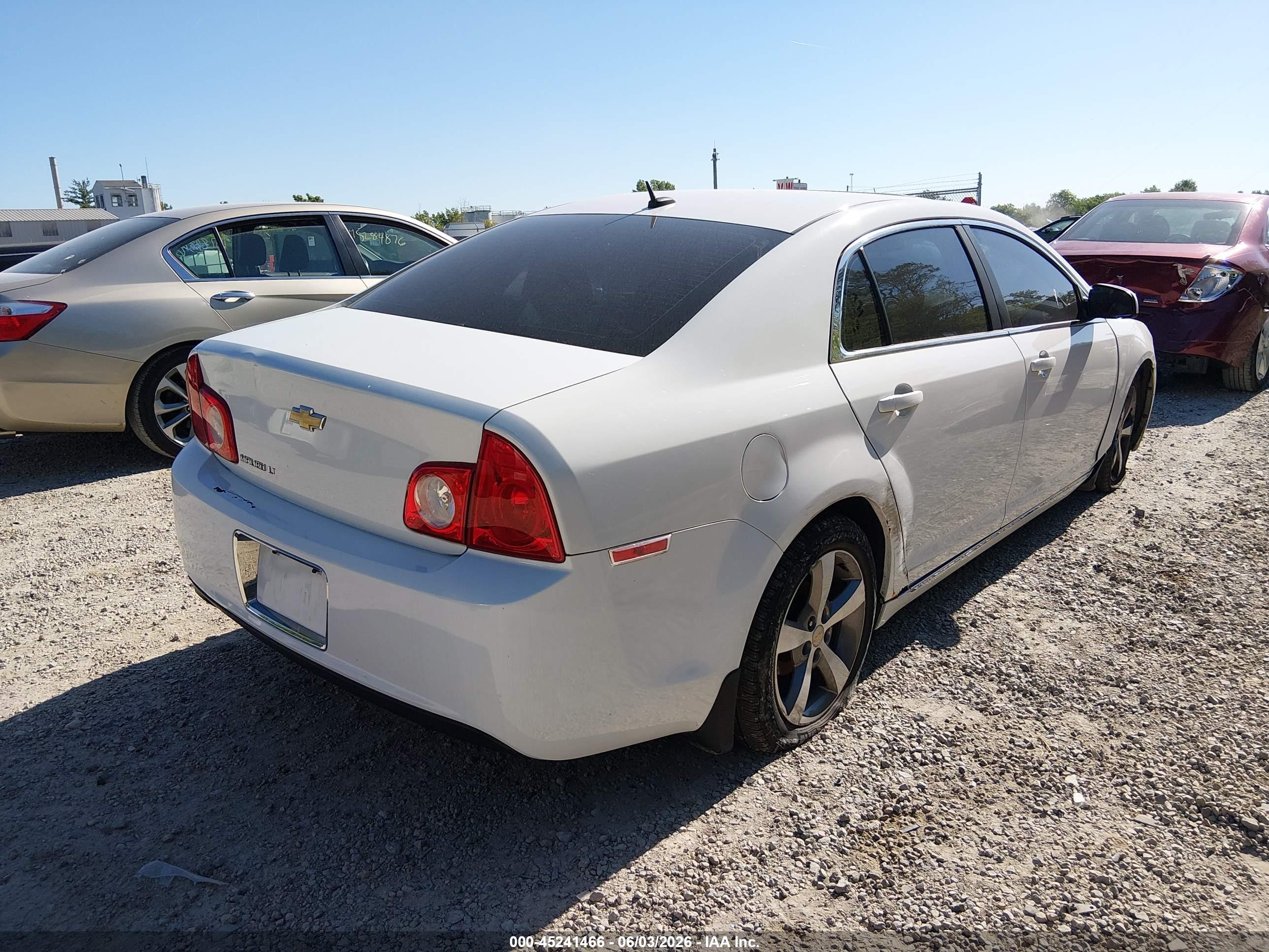 2011 Chevrolet Malibu 1lt Белый vin: 1G1ZC5E17BF338310