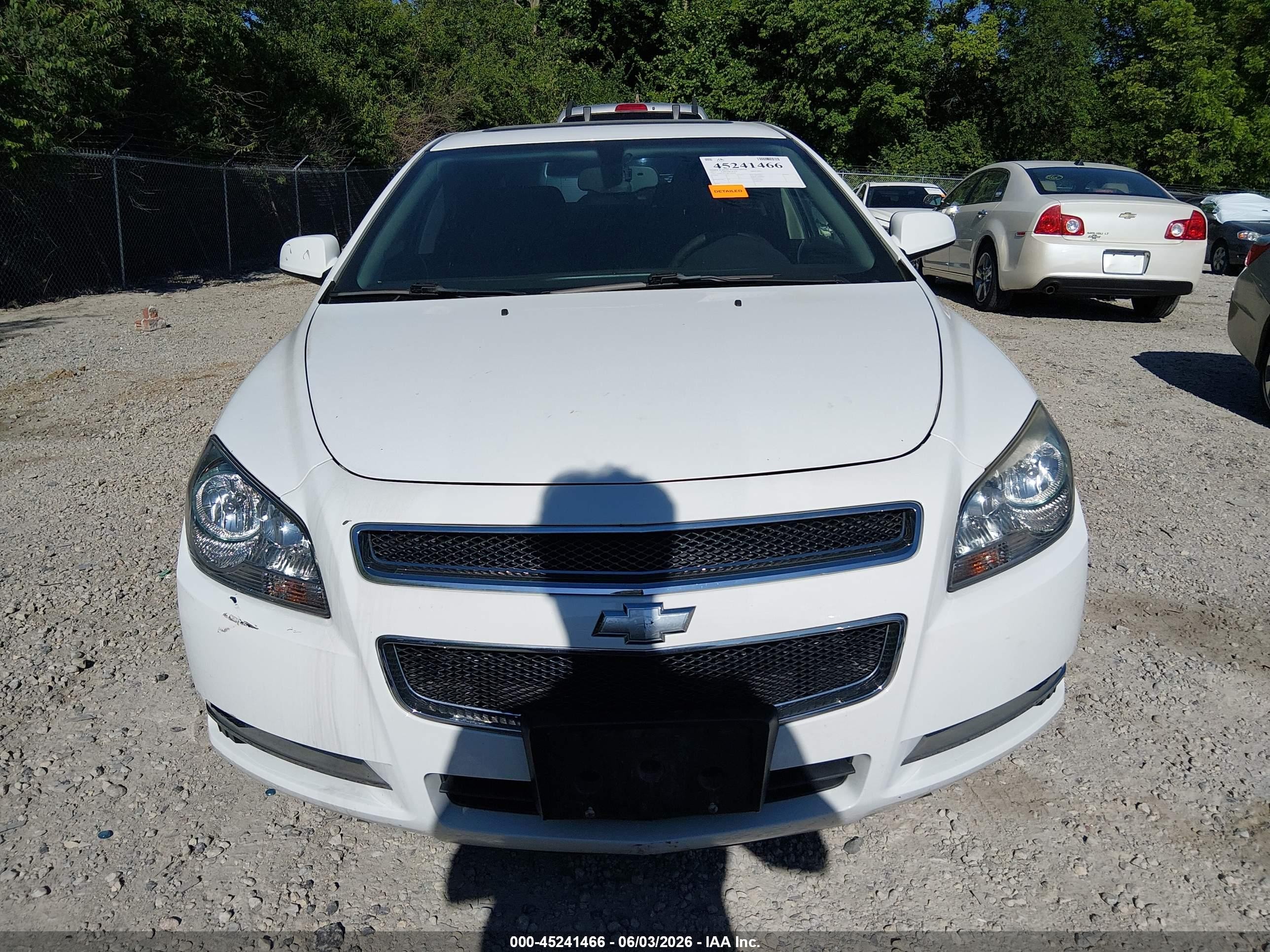 2011 Chevrolet Malibu 1lt Белый vin: 1G1ZC5E17BF338310