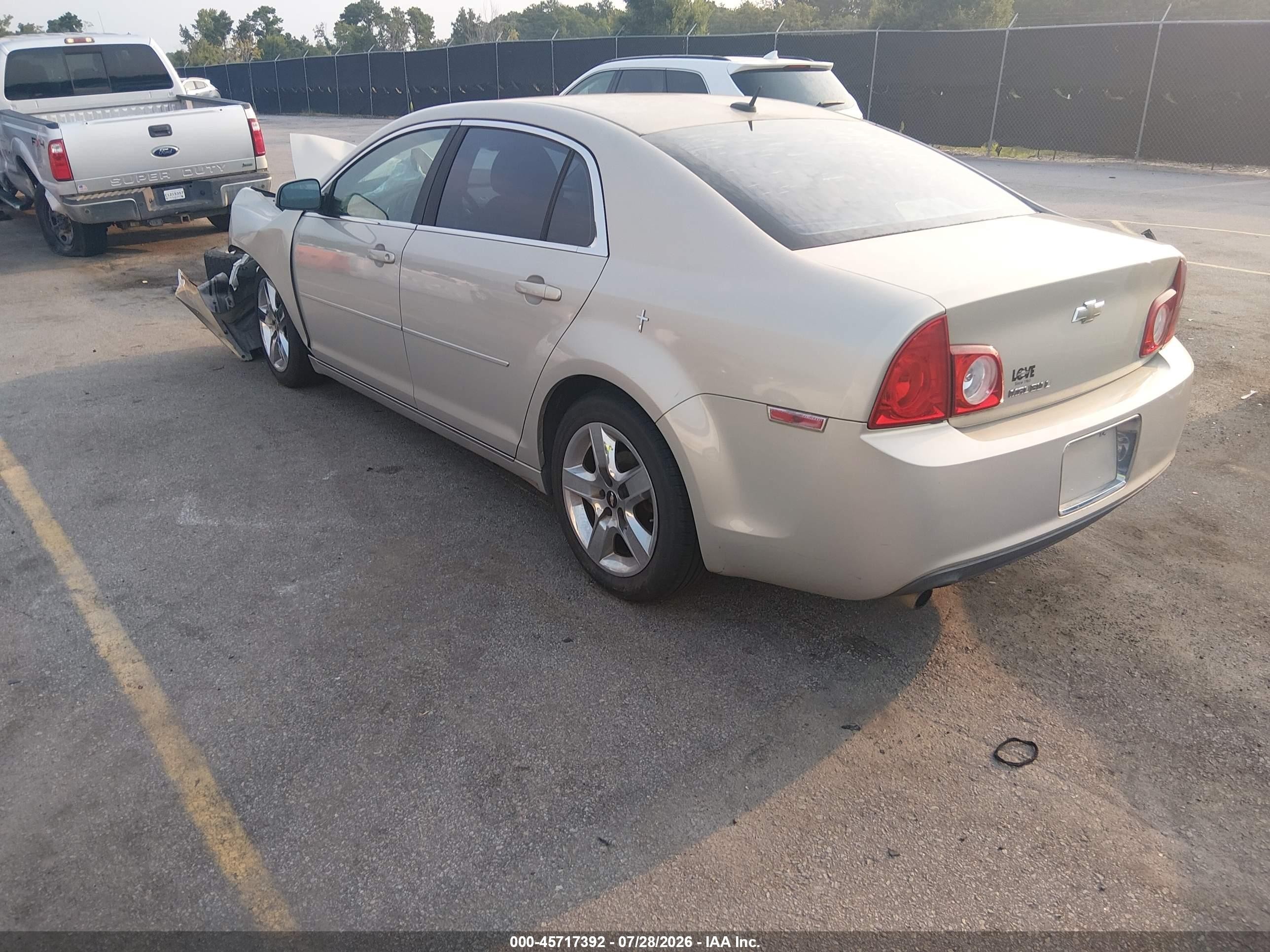 2010 Chevrolet Malibu Lt Beige vin: 1G1ZC5EB0AF237259