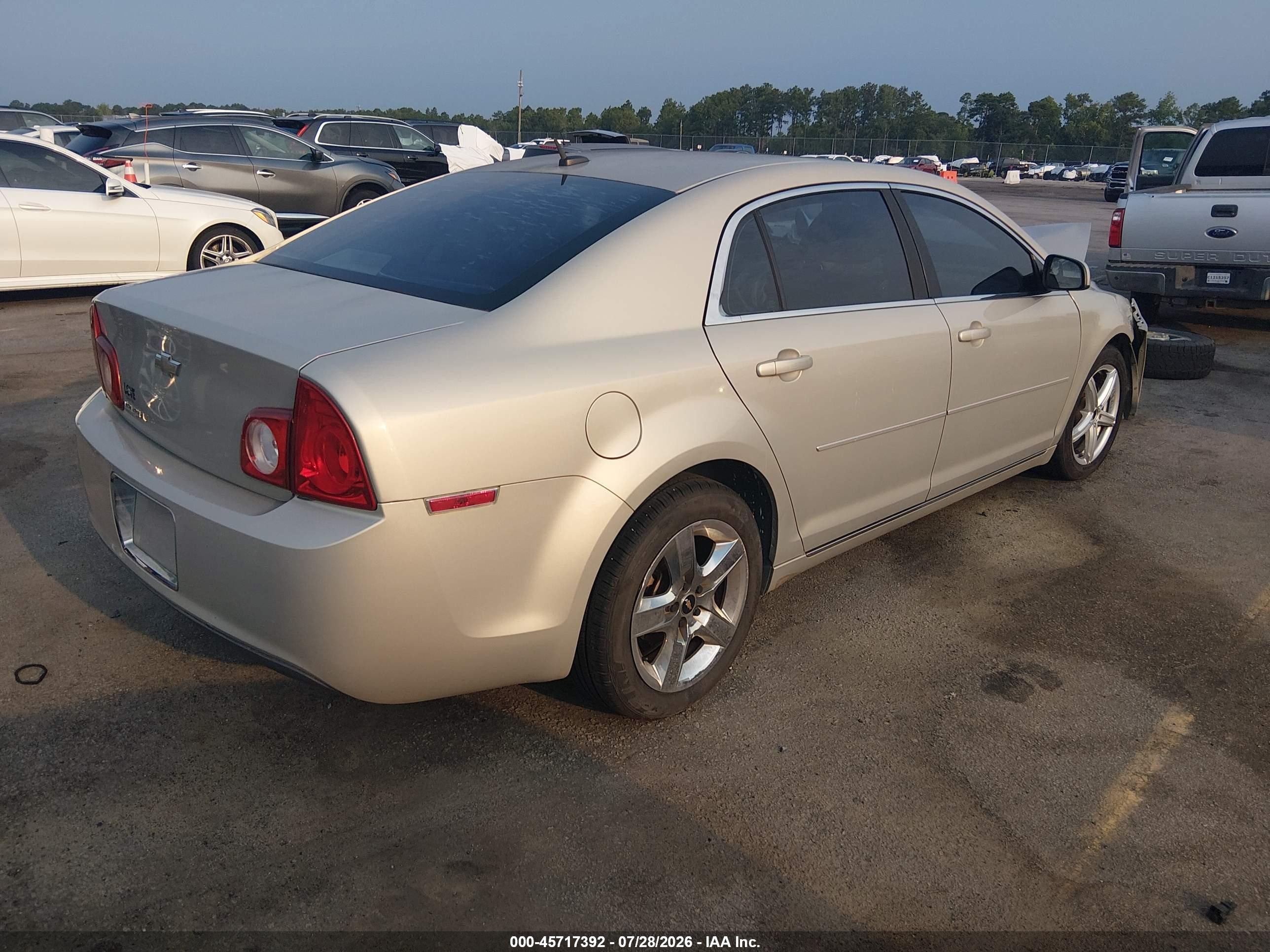 2010 Chevrolet Malibu Lt Beige vin: 1G1ZC5EB0AF237259
