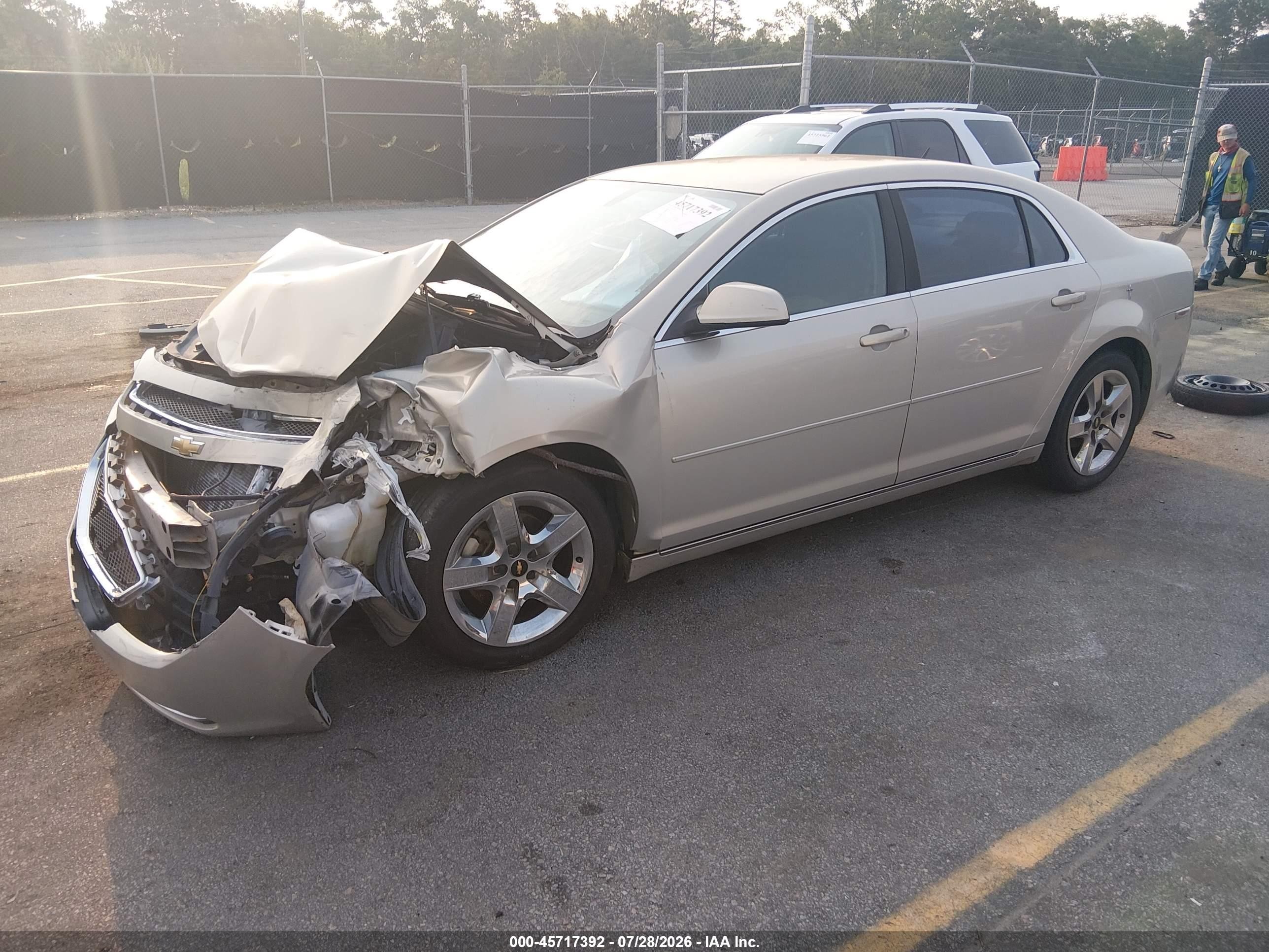 2010 Chevrolet Malibu Lt Beige vin: 1G1ZC5EB0AF237259