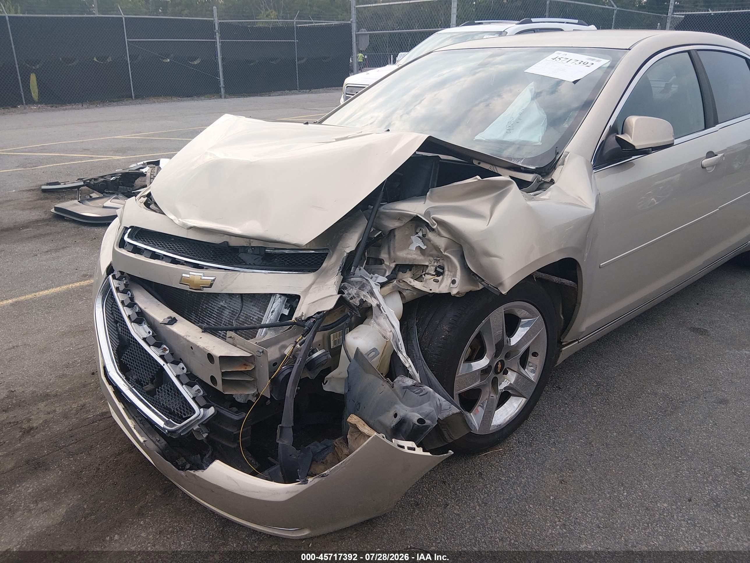 2010 Chevrolet Malibu Lt Beige vin: 1G1ZC5EB0AF237259