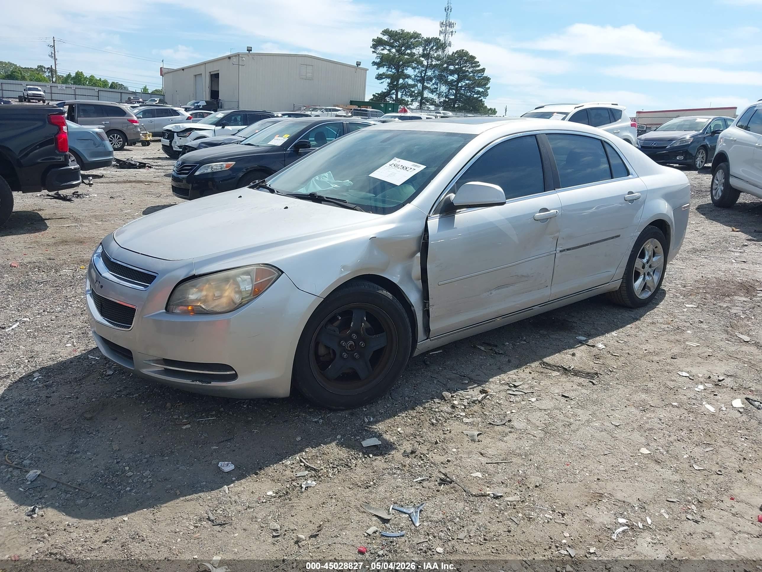 2010 Chevrolet Malibu Lt Silver vin: 1G1ZC5EB0AF254837