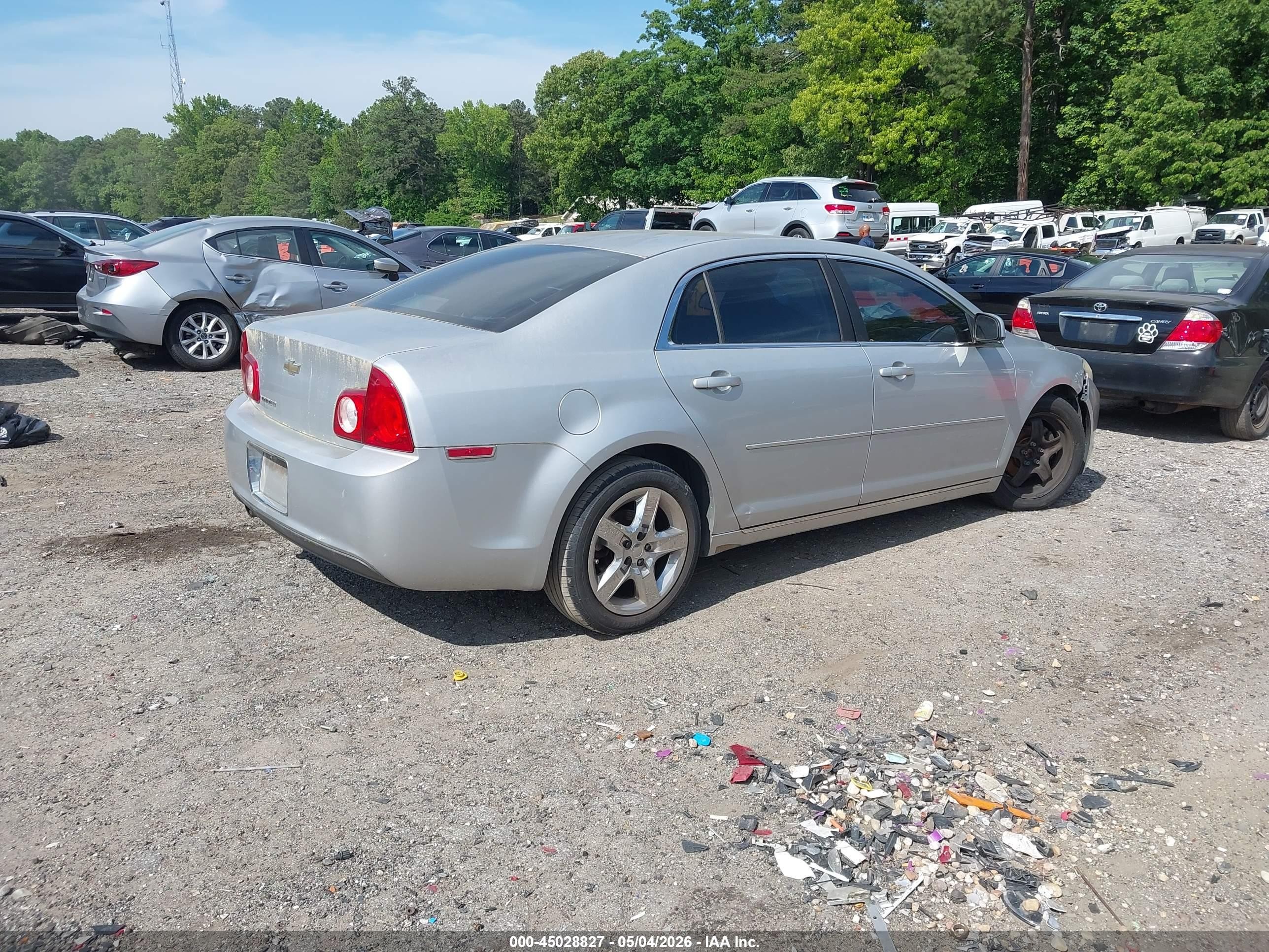 2010 Chevrolet Malibu Lt Silver vin: 1G1ZC5EB0AF254837