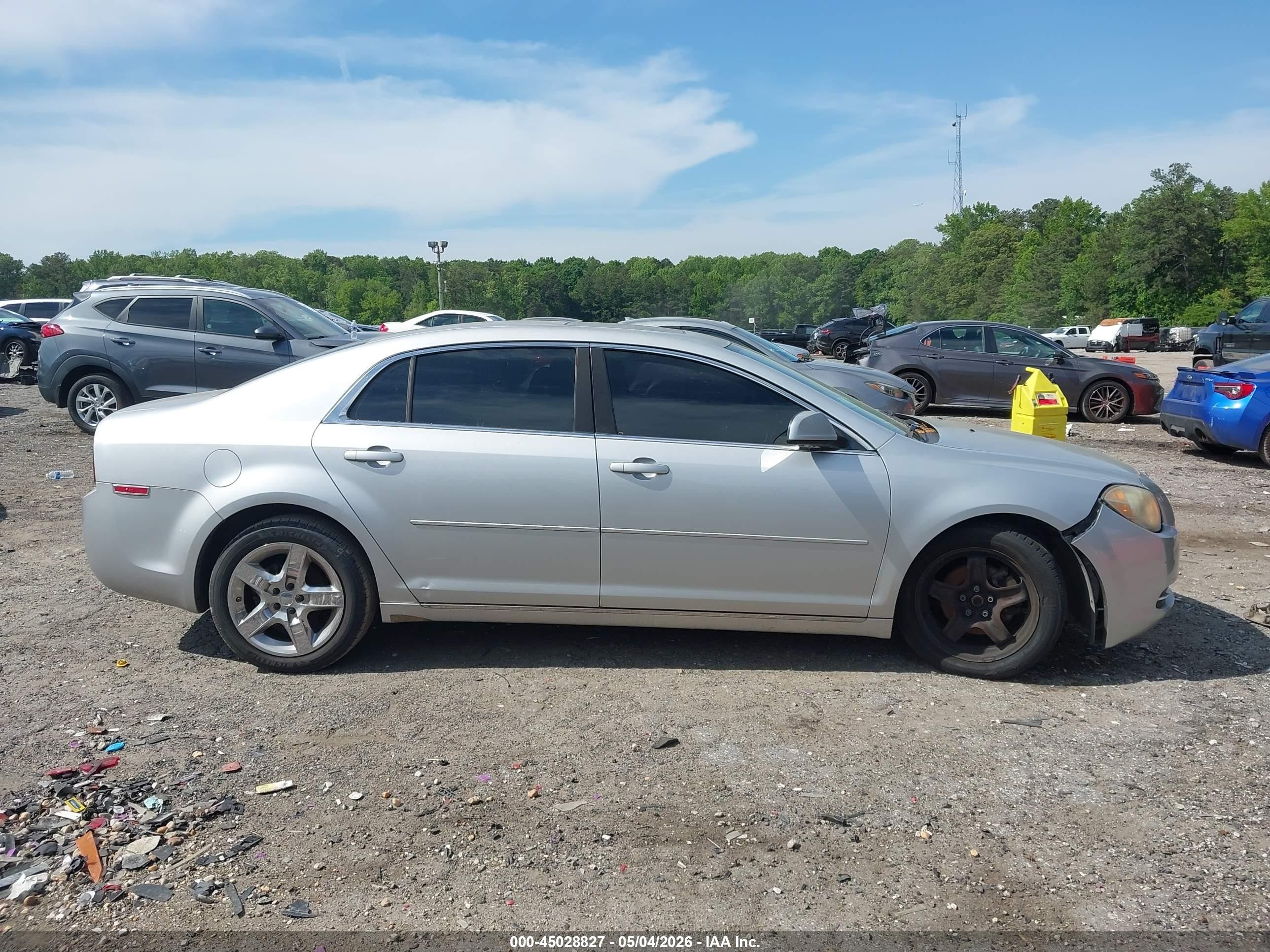 2010 Chevrolet Malibu Lt Silver vin: 1G1ZC5EB0AF254837
