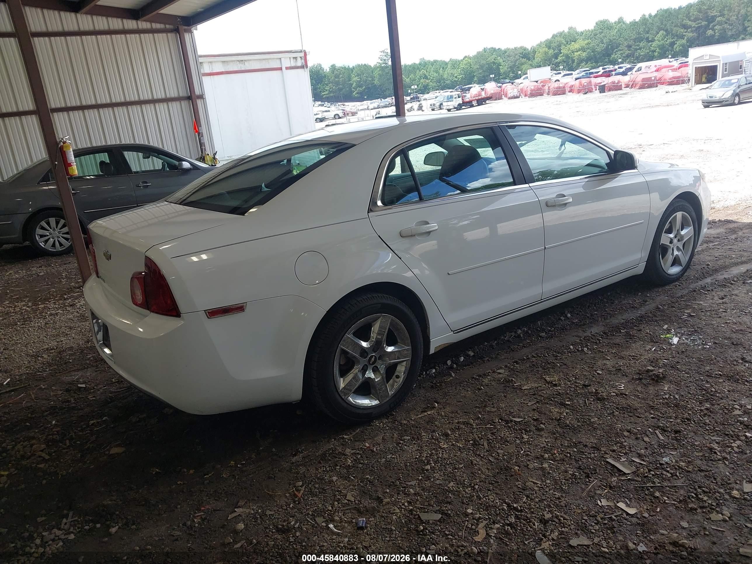 2010 Chevrolet Malibu Lt White vin: 1G1ZC5EB0AF291175