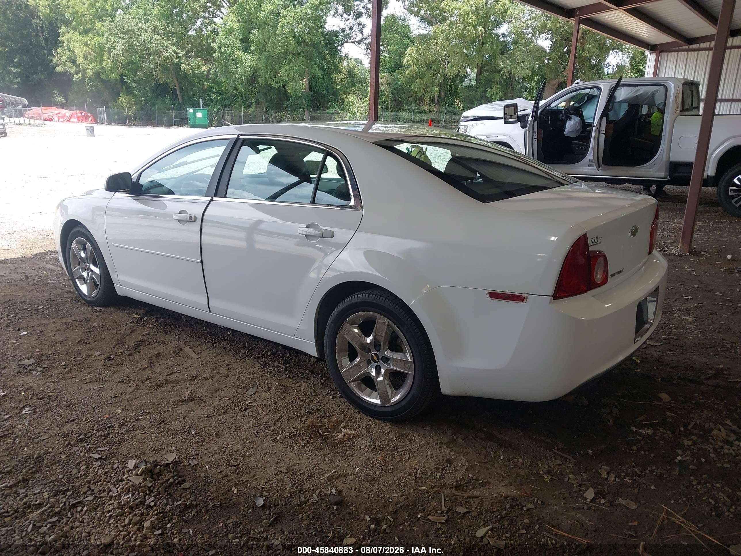 2010 Chevrolet Malibu Lt White vin: 1G1ZC5EB0AF291175