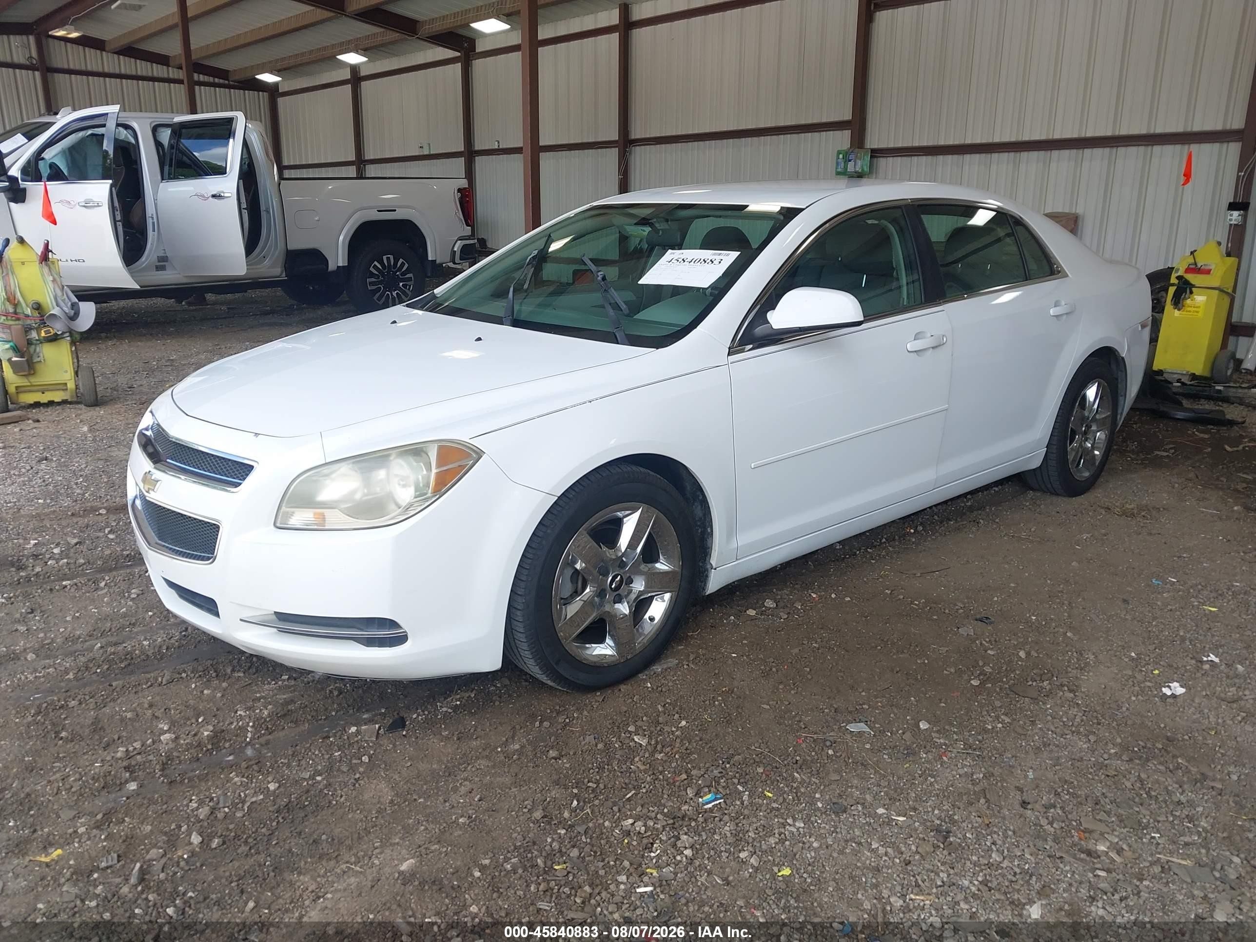 2010 Chevrolet Malibu Lt White vin: 1G1ZC5EB0AF291175