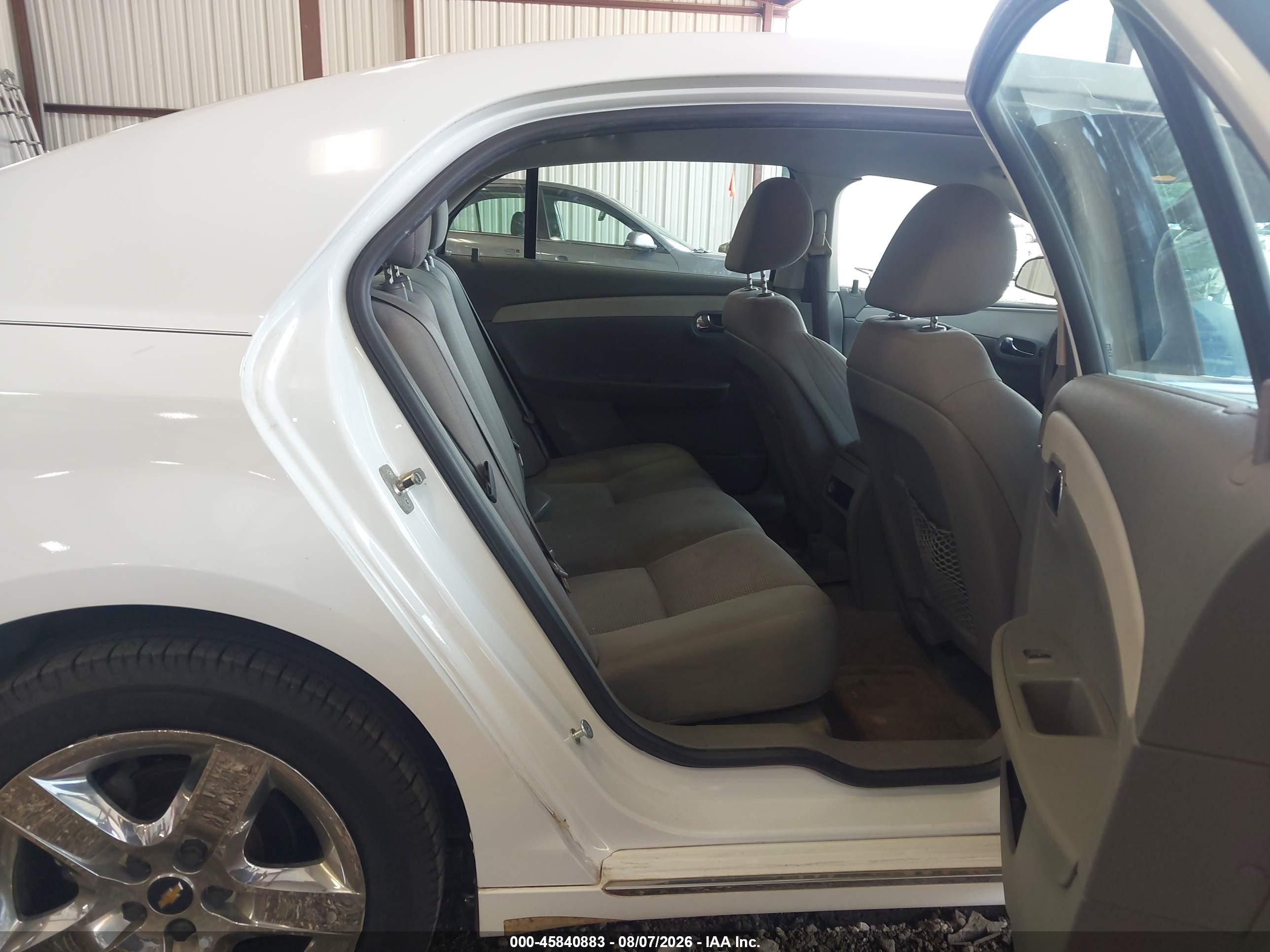 2010 Chevrolet Malibu Lt White vin: 1G1ZC5EB0AF291175