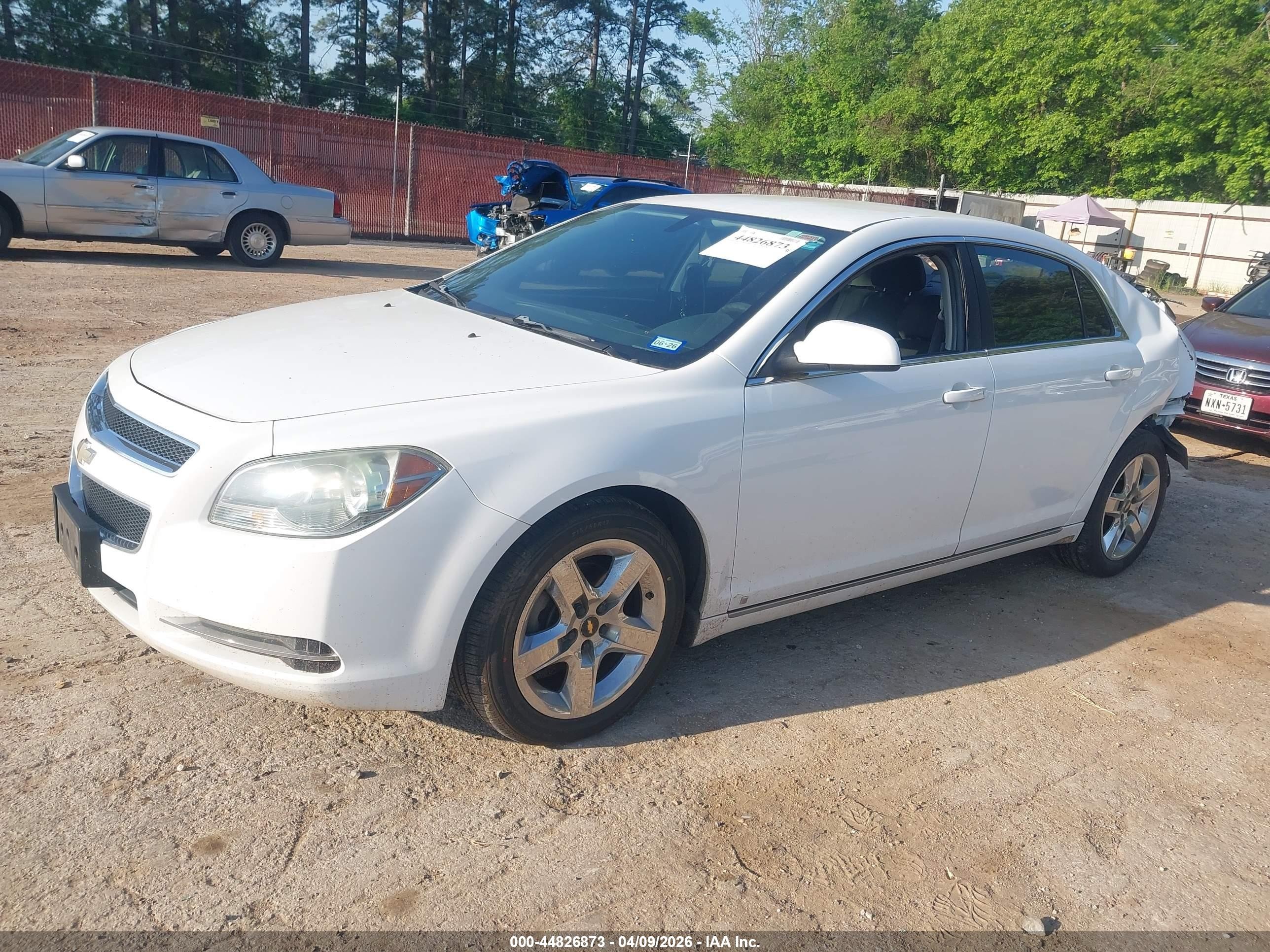 2010 Chevrolet Malibu Lt White vin: 1G1ZC5EB1A4123542