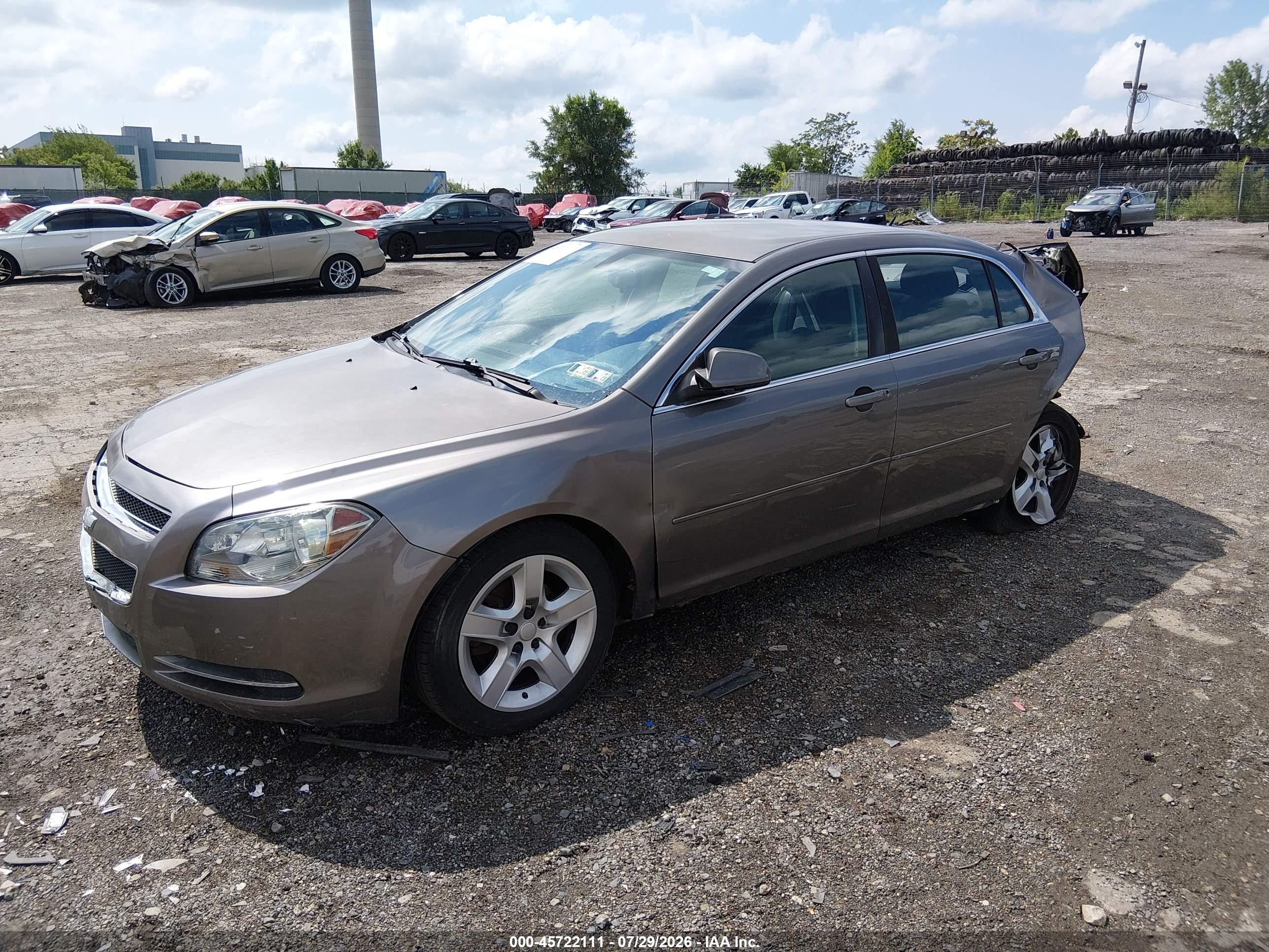 2010 Chevrolet Malibu Lt Champagne vin: 1G1ZC5EB1A4140972