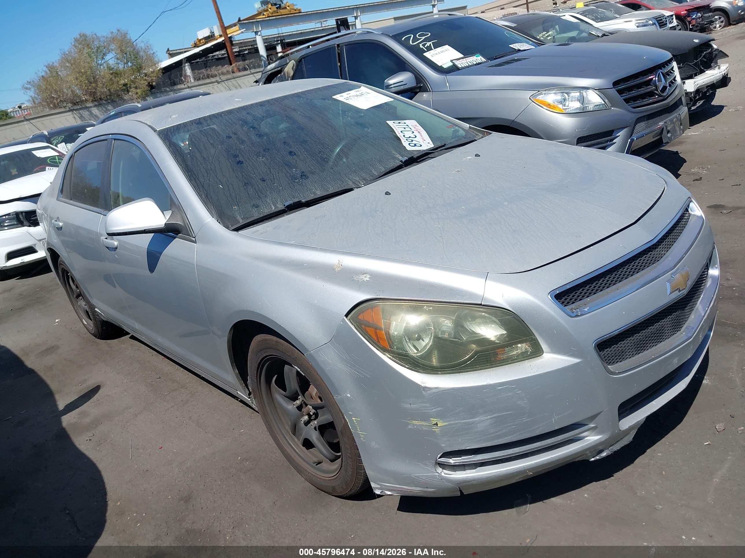 2010 Chevrolet Malibu Lt Серебряный vin: 1G1ZC5EB1AF206022